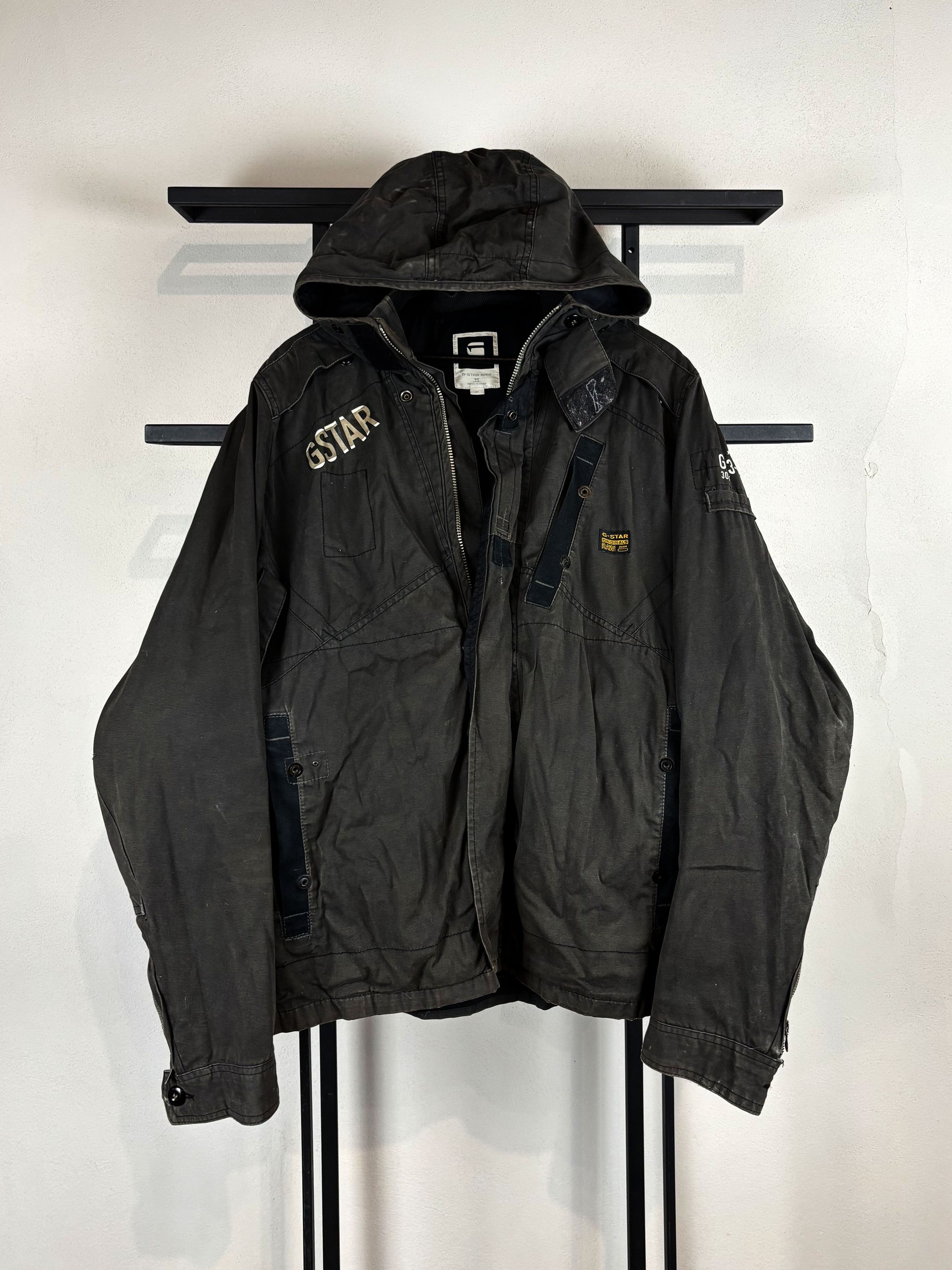 G-Star G Star Raw Hooded Jacket Military Techwear Y2K Streetwear Size US L / EU 52-54 / 3 - 1 Thumbnail