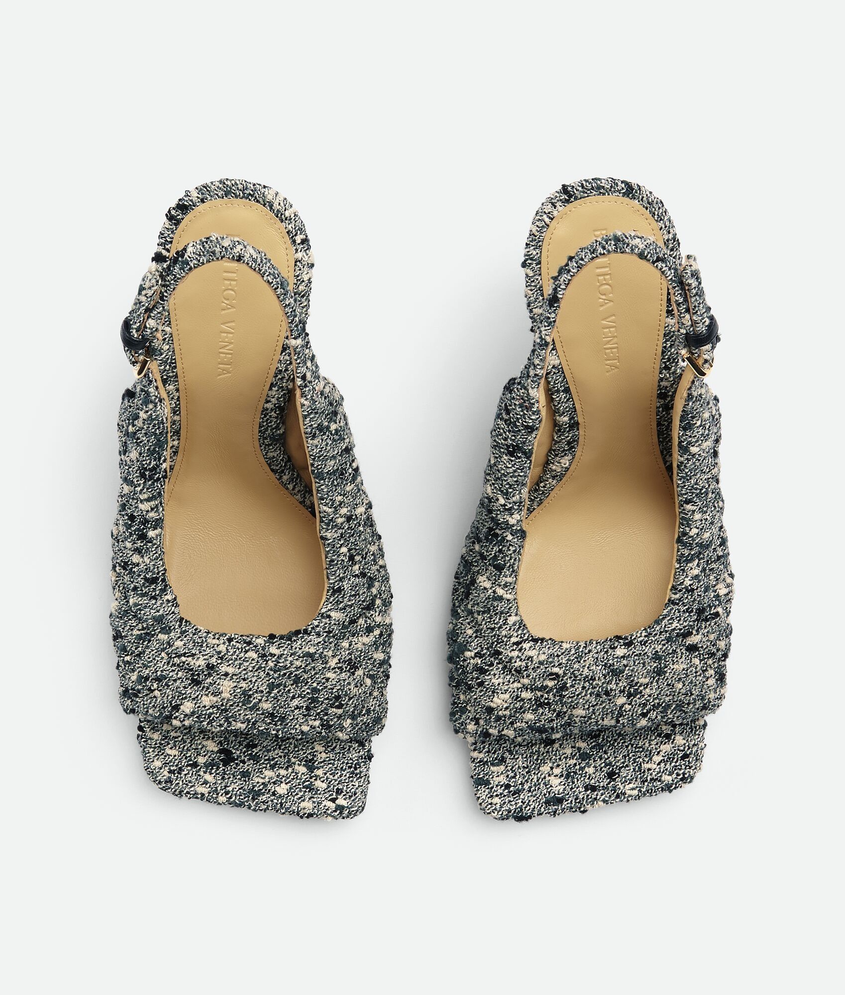 Bottega Veneta o1loc1c0925 732358 Padded Slingback Sandals in Green Size US 4.5 / IT 34.5 - 4 Thumbnail