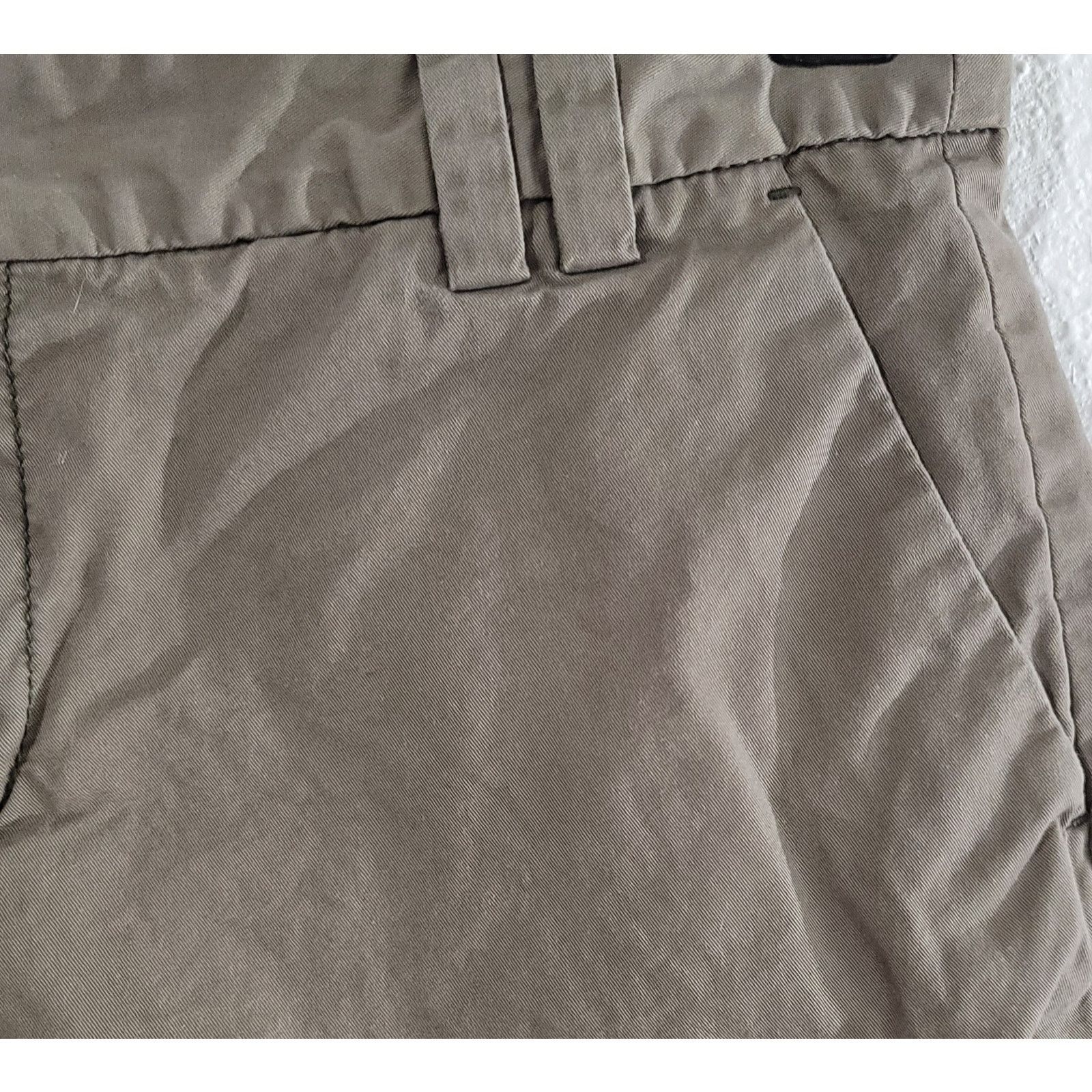 Other Ann Taylor Loft Brown Green Mid Rise Chino Short 100% Cotton Size 28" / US 6 / IT 42 - 2 Thumbnail