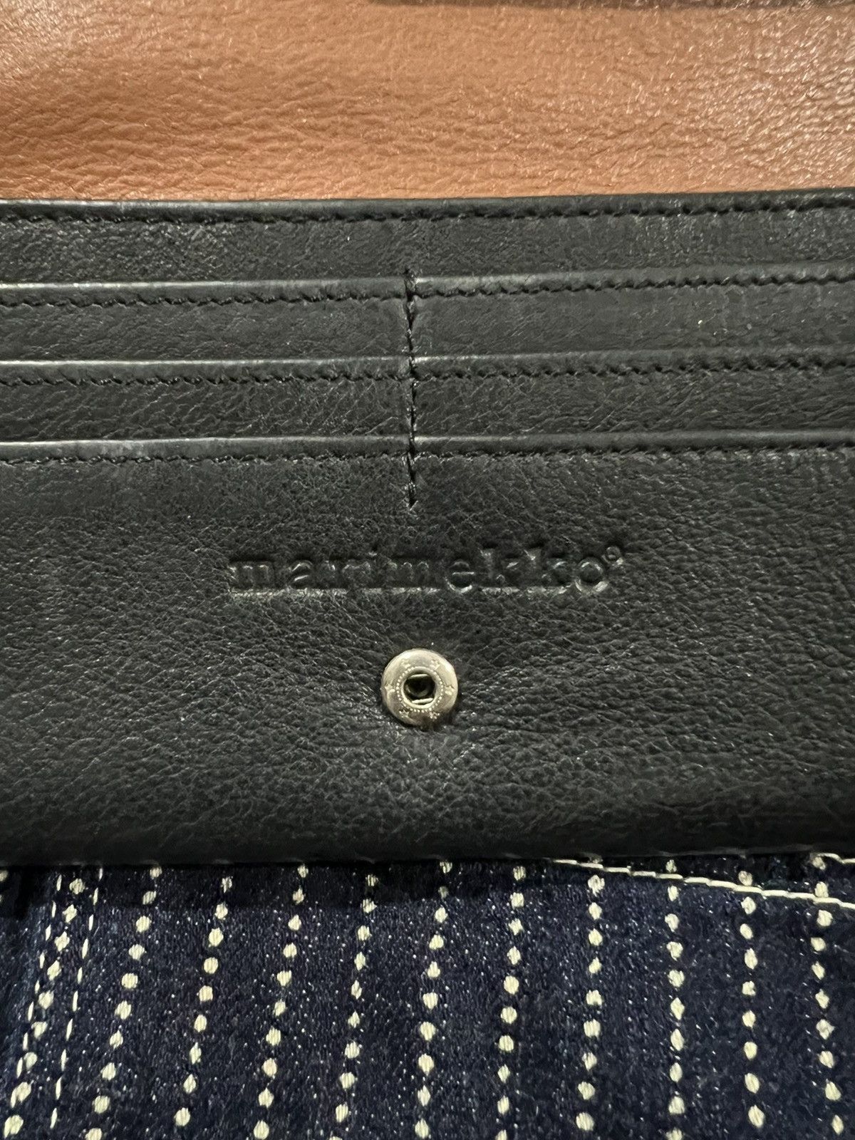 Comme des Garcons Marimekko Helina Genuine Leather Bifold Long Wallet Unisex Size ONE SIZE - 9 Thumbnail