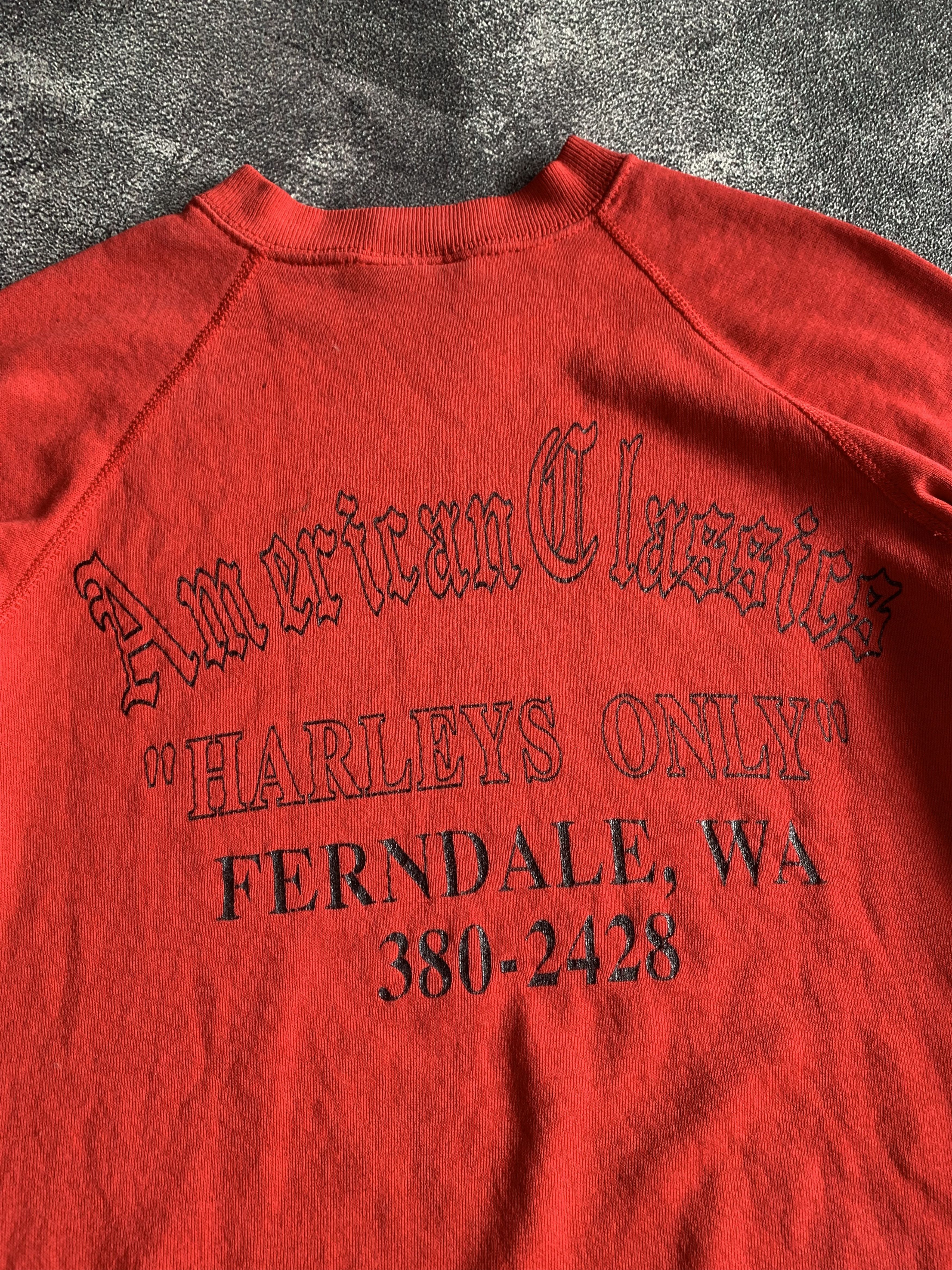 Harley Davidson 💎 Vintage 3D Emblem 1990 Harley Davidson Sweatshirts Size US L / EU 52-54 / 3 - 5 Thumbnail