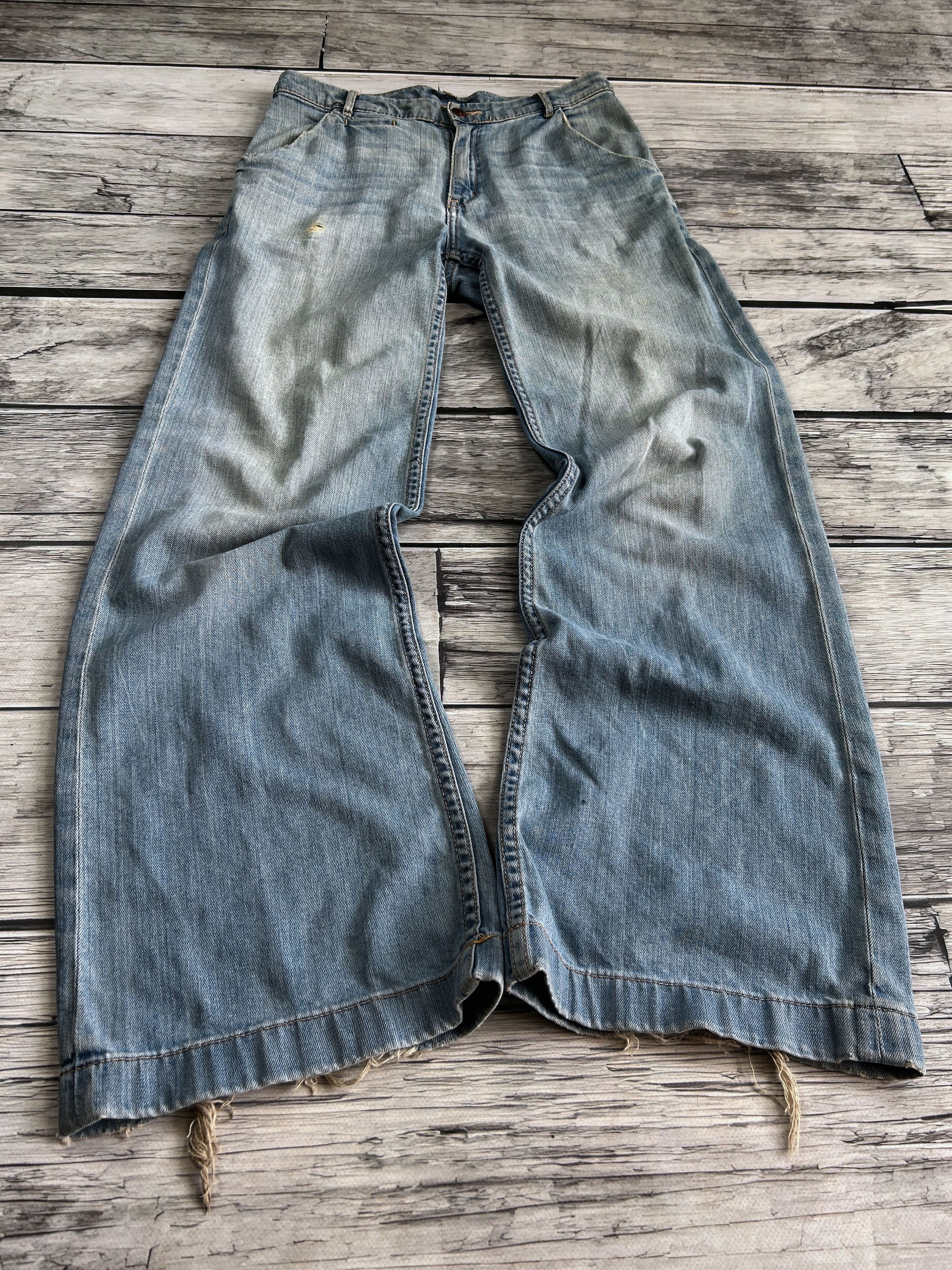 Japanese Brand 💥 JUNYA WATANABE BALENCIAGA STYLE DISTRESSED JEANS Size US 30 / EU 46 - 1 Thumbnail