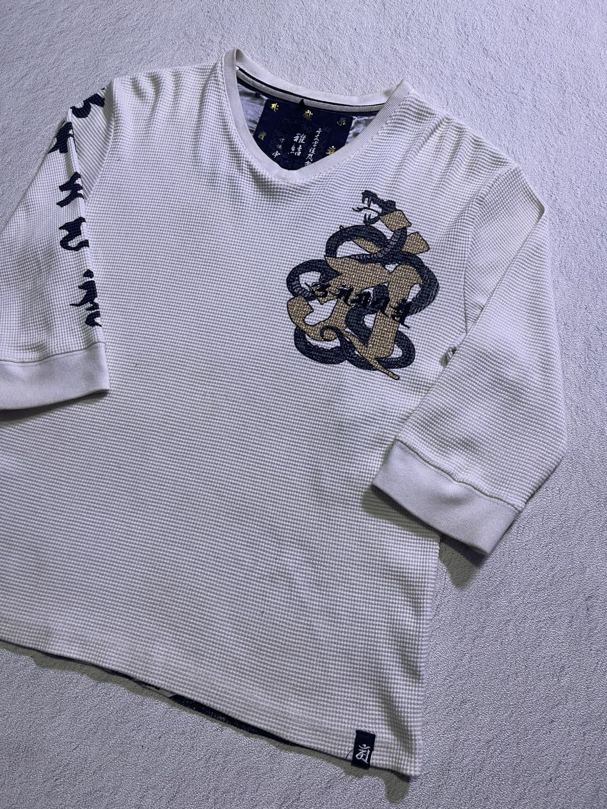 Japanese Brand Y2K SUKAJAN long tshirt motif big pfint dragon Size US M / EU 48-50 / 2 - 5 Thumbnail