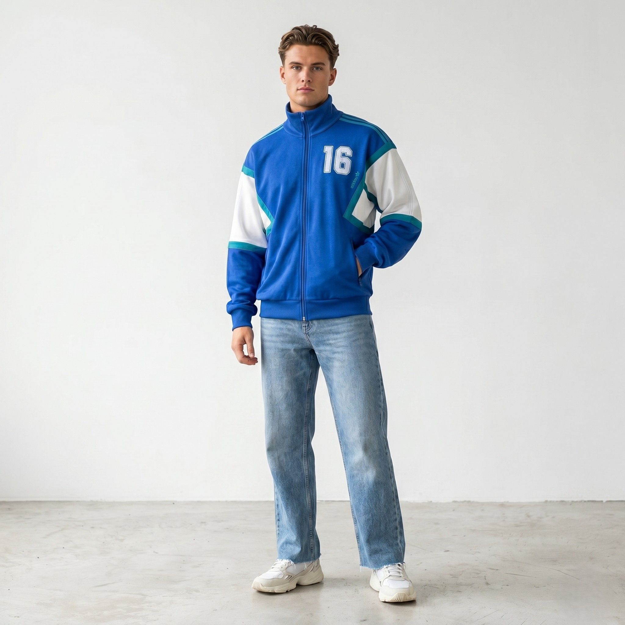 Adidas Adidas Men 7 L 180 Sweatshirt Blue ESV West 10999 Size US L / EU 52-54 / 3 - 1 Thumbnail