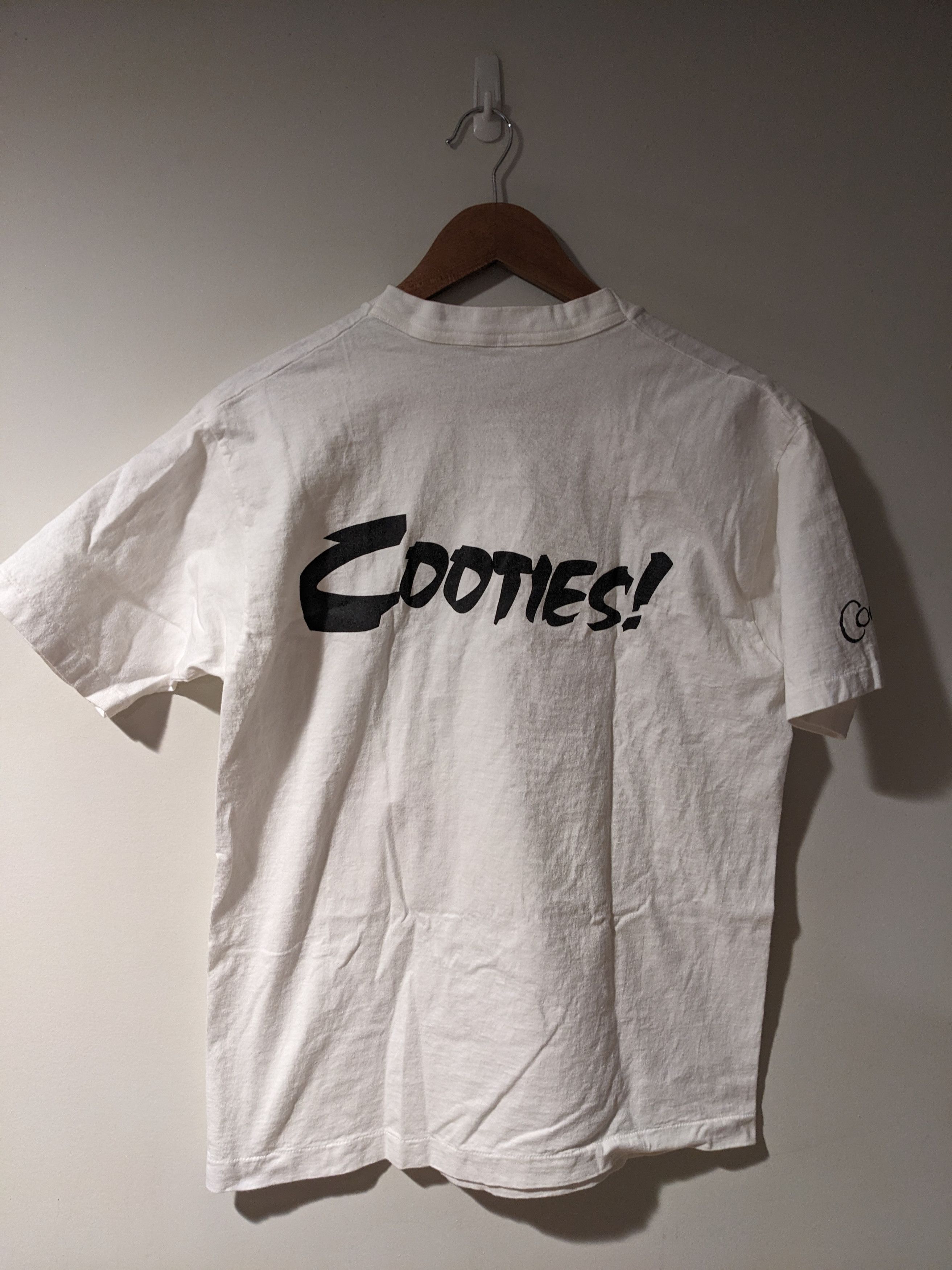 Fruit Of The Loom × Vintage Vintage 1995 Cootie Board Game Promo White Large T-Shirt Size US L / EU 52-54 / 3 - 6 Thumbnail