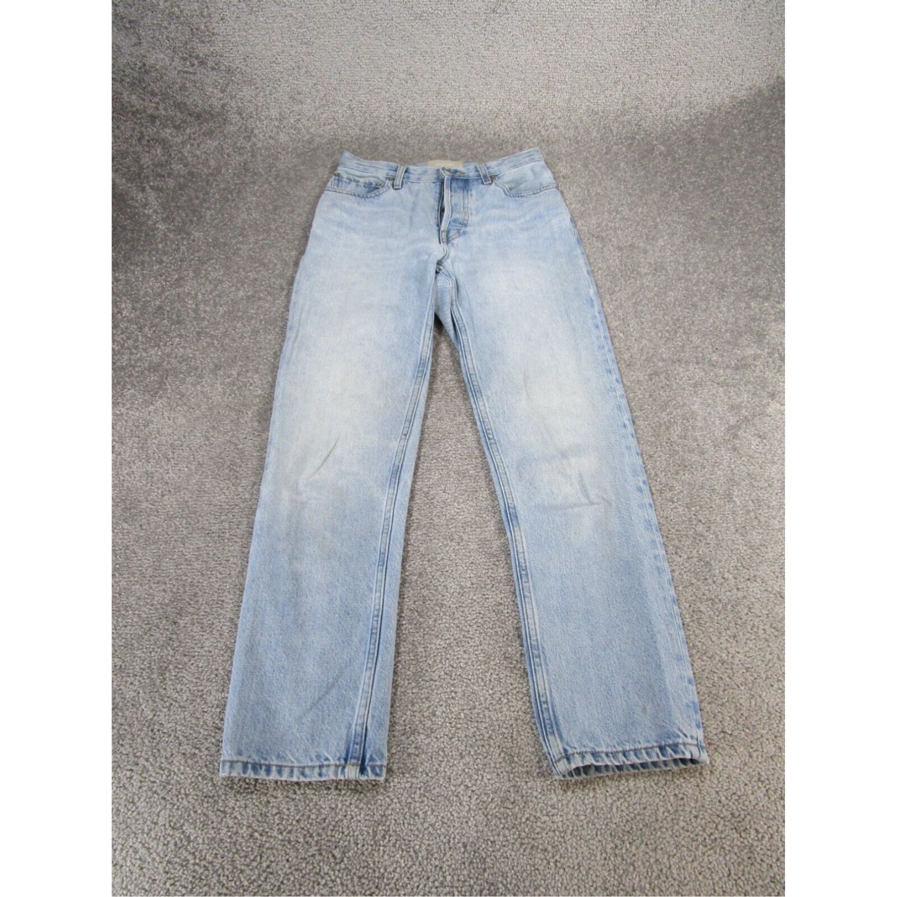 Everlane Everlane 90s Cheeky Ankle Jeans Womens 23 Light Blue Denim Mid Rise Size 40" / US 18 - 1 Thumbnail