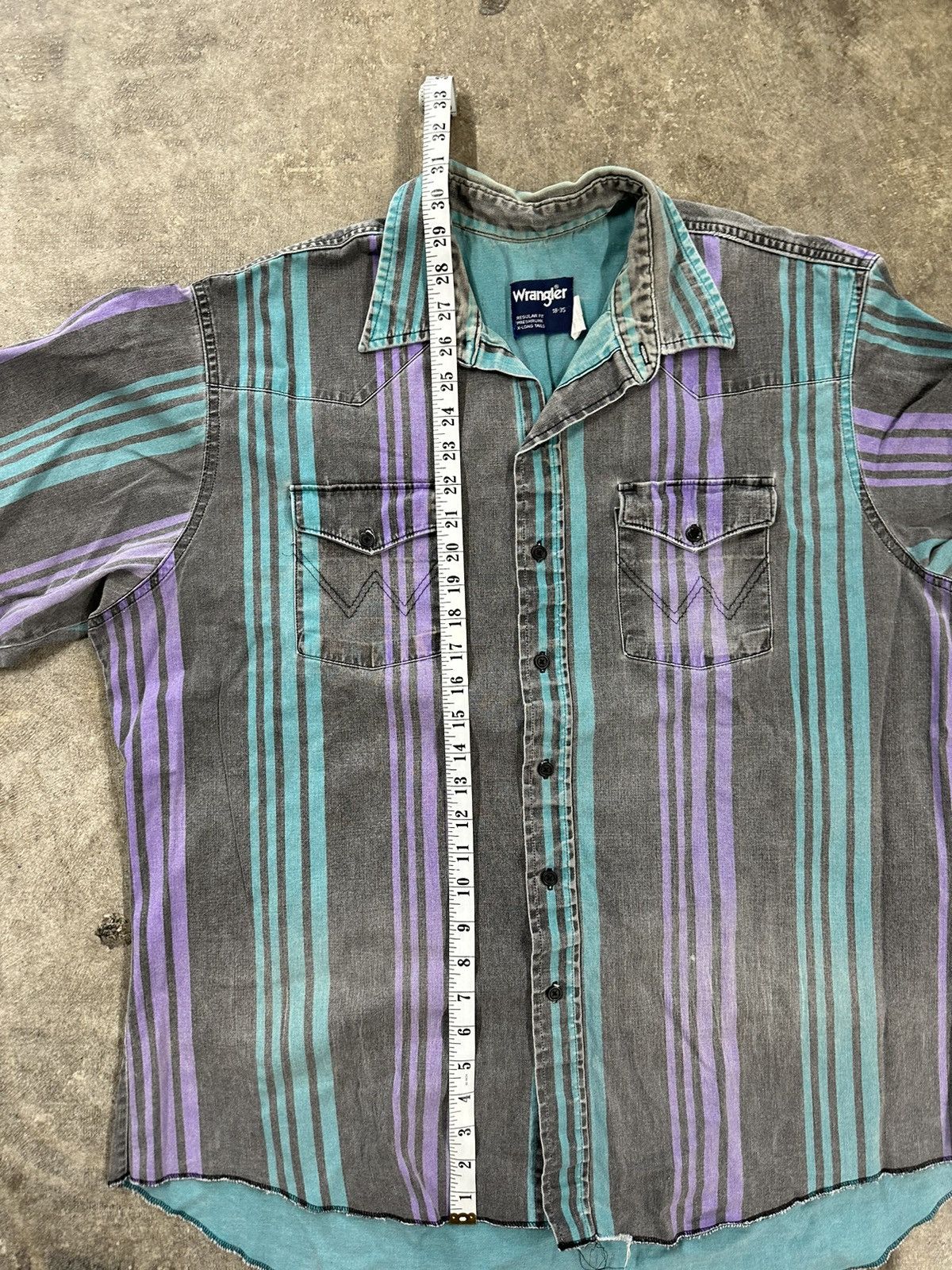 Wrangler Vintage 90s Wrangler Western Brushpopper Button Up Shirt Size US XL / EU 56 / 4 - 11 Thumbnail