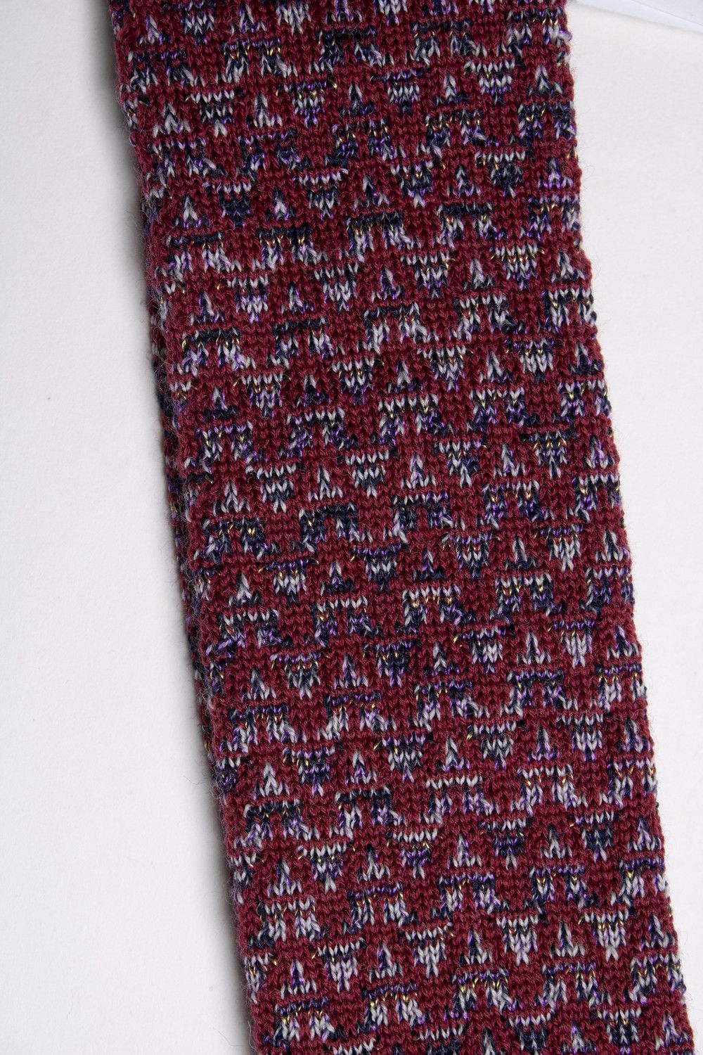 Missoni Missoni, knitted zig zag printed tie Size ONE SIZE - 2 Thumbnail