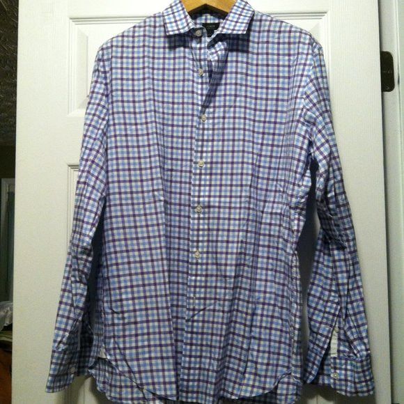 J.Crew J.CREW MEN'S PRE-OWNED COTTON CASUAL SHIRT SIZE: L Size US L / EU 52-54 / 3 - 3 Thumbnail