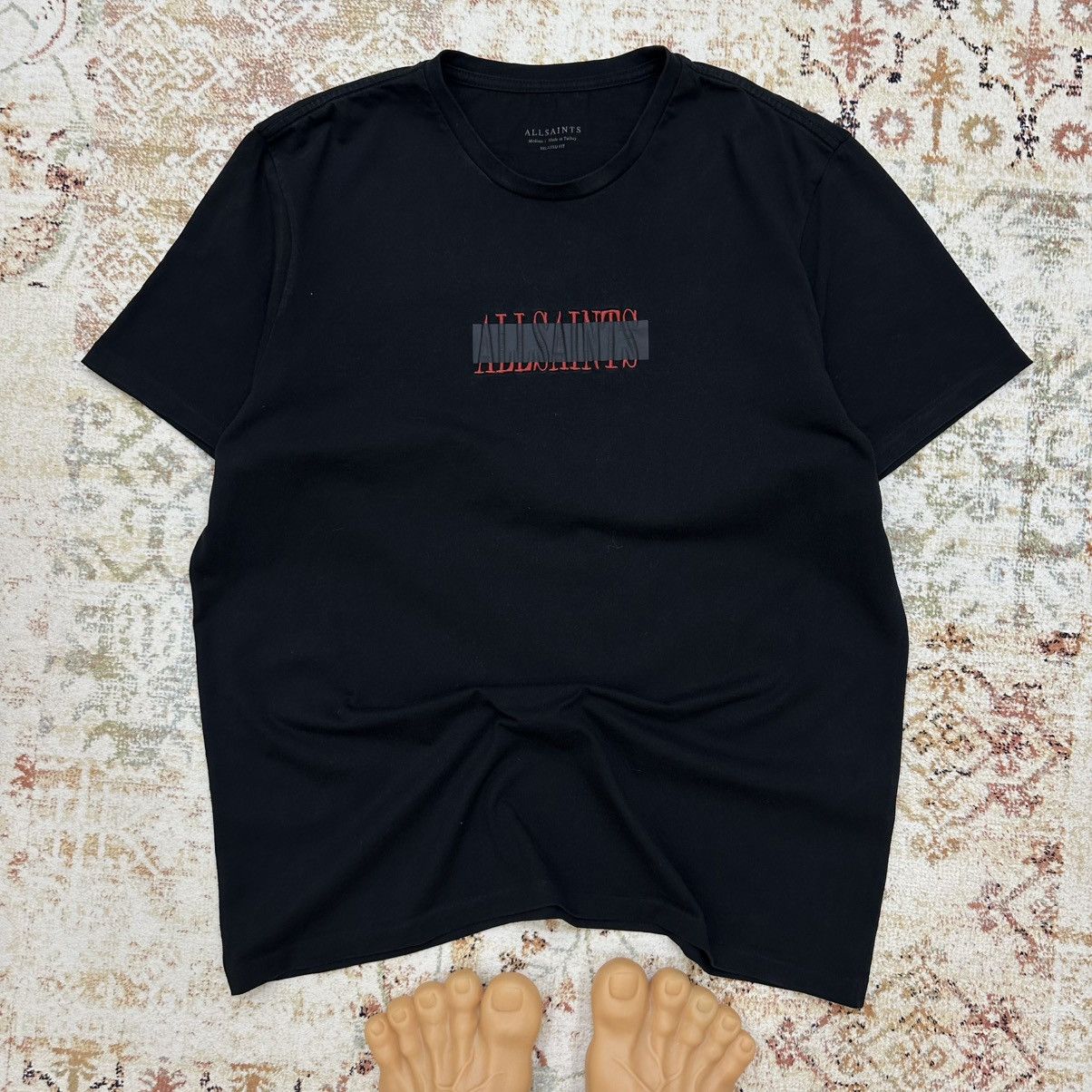 Allsaints × Vintage Vintage Allsaints T-shirts Big Logo Old Money Y2K 00s Size US M / EU 48-50 / 2 - 1 Thumbnail