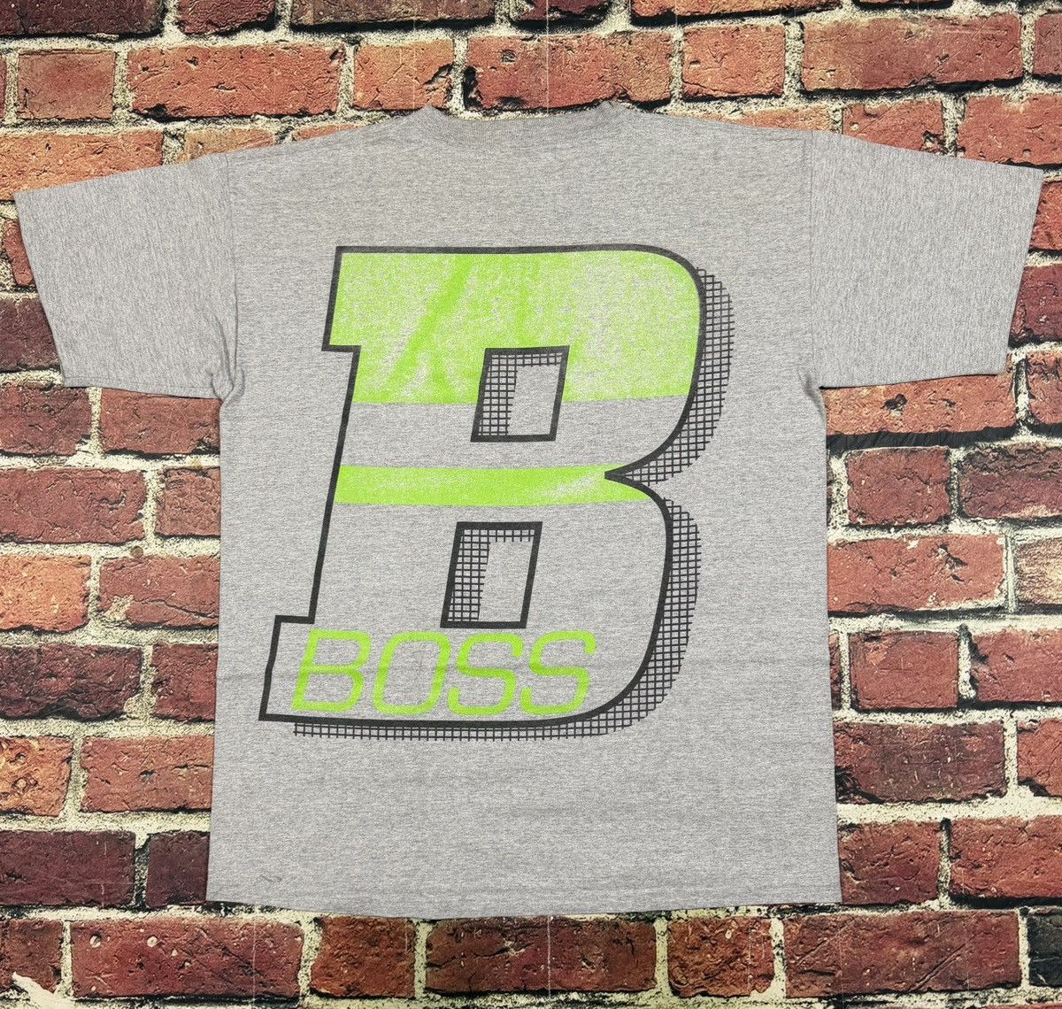 Hugo Boss Vintage 90s Boss Single Stitched Double Sided T Shirt Size US XL / EU 56 / 4 - 1 Thumbnail
