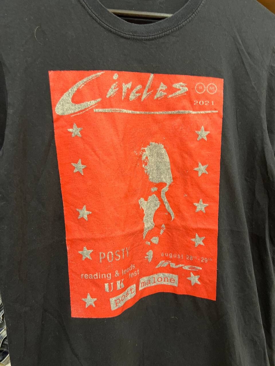 Rap Tees × Vintage Posty Co Circles Tour Merch T-Shirt Black Size US M / EU 48-50 / 2 - 5 Thumbnail