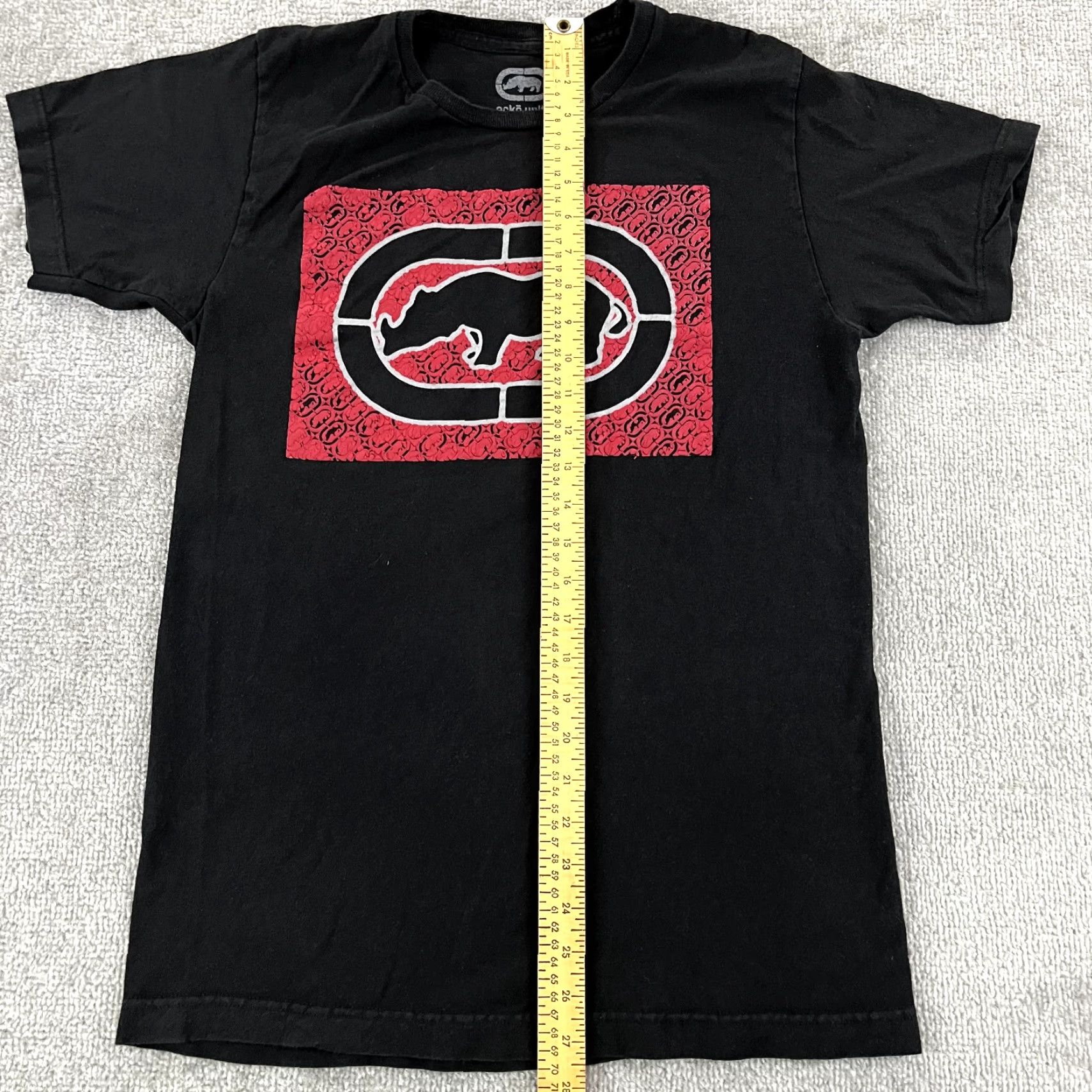 Ecko Unltd. ECKO UNLTD Shirt Mens Small/Medium Black Graphic Skate Streetwear Marc Y2K T-Shirt Crew Neck Short Sleeve Logo Regular Men Size US M / EU 48-50 / 2 - 4 Thumbnail