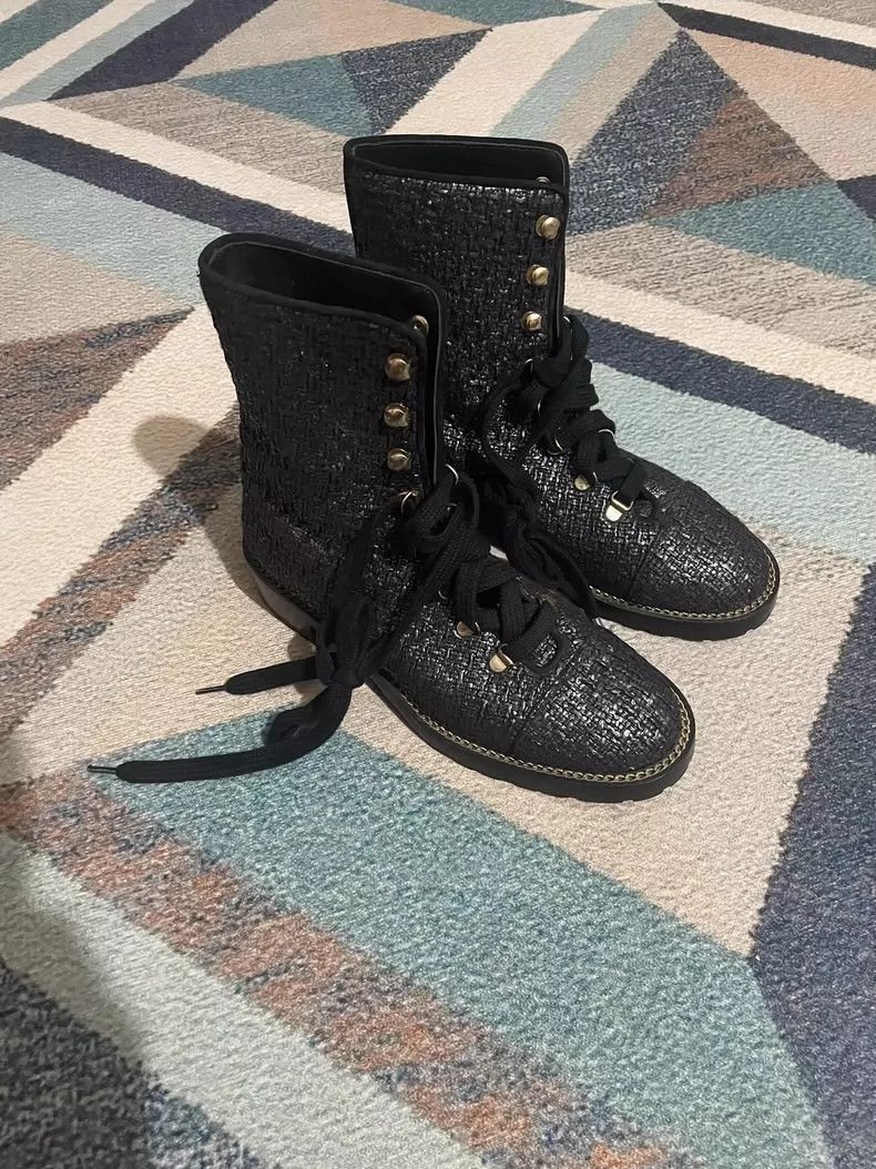 Chanel SW MidCalf Boots in Chic Style -2505 Size US 6 / IT 36 - 2 Thumbnail