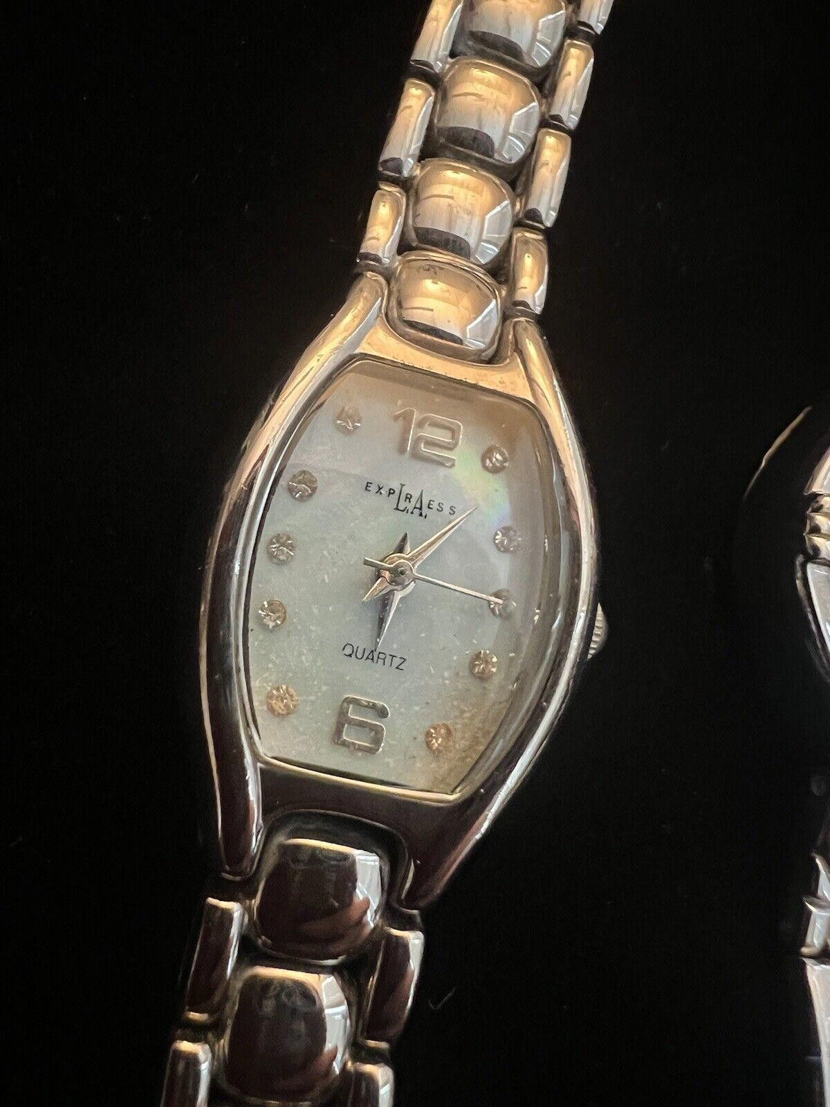 Express 2 Vintage Ladies Watches LA Express & Faded Glory Working Size ONE SIZE - 5 Thumbnail