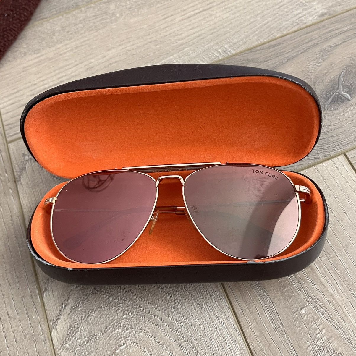 Tom Ford Tom Ford Aviator Sunglasses Rose Gold Size ONE SIZE - 4 Thumbnail