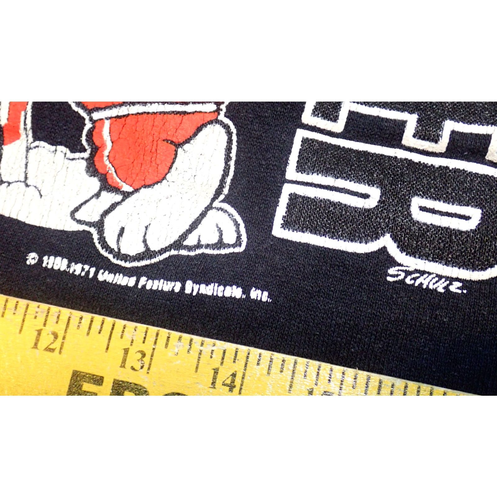Peanuts Vintage 60s 70s Peanuts Snoopy Sweatshirt Sweatshirt Men’s Large Black Graphic Print Destination Snow Powder Ice Snow Ski Size US L / EU 52-54 / 3 - 7 Thumbnail