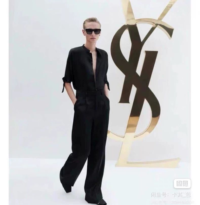 Saint Laurent Paris Saint Laurent Paris size 39 Ribbon silk shirt Size US XXS / EU 40 - 2 Thumbnail
