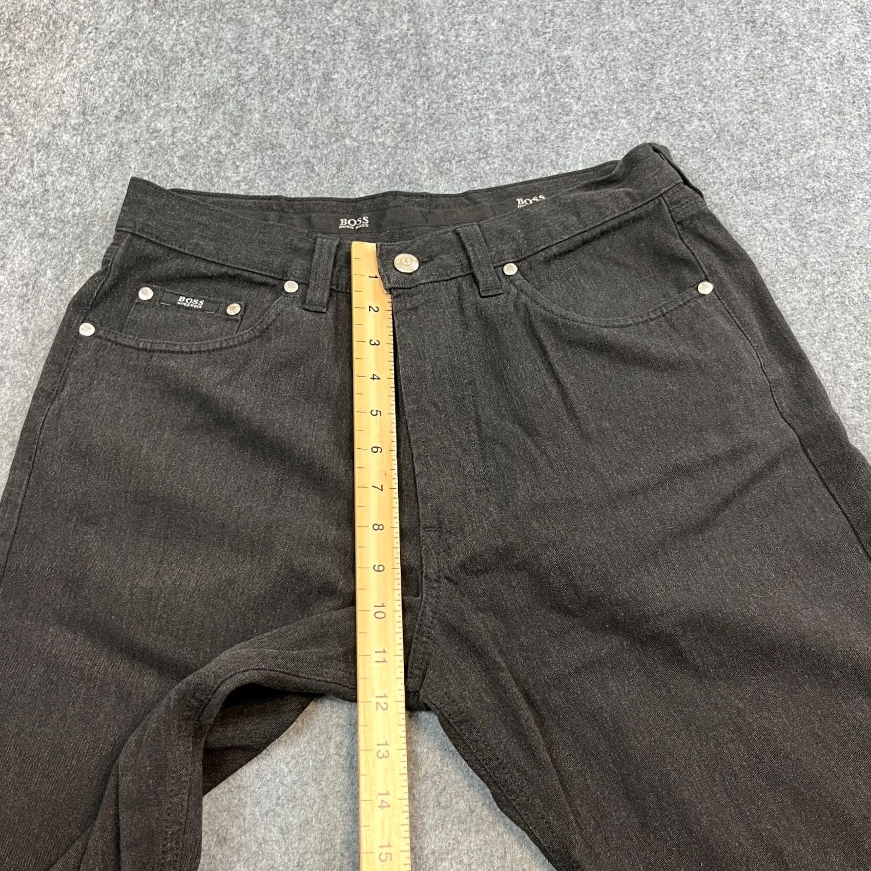 Hugo Boss HUGO BOSS Jeans Regular Straight 32 32 Black Vintage No Denim 5-Pocket Mens Pants Size US 32 / EU 48 - 5 Thumbnail