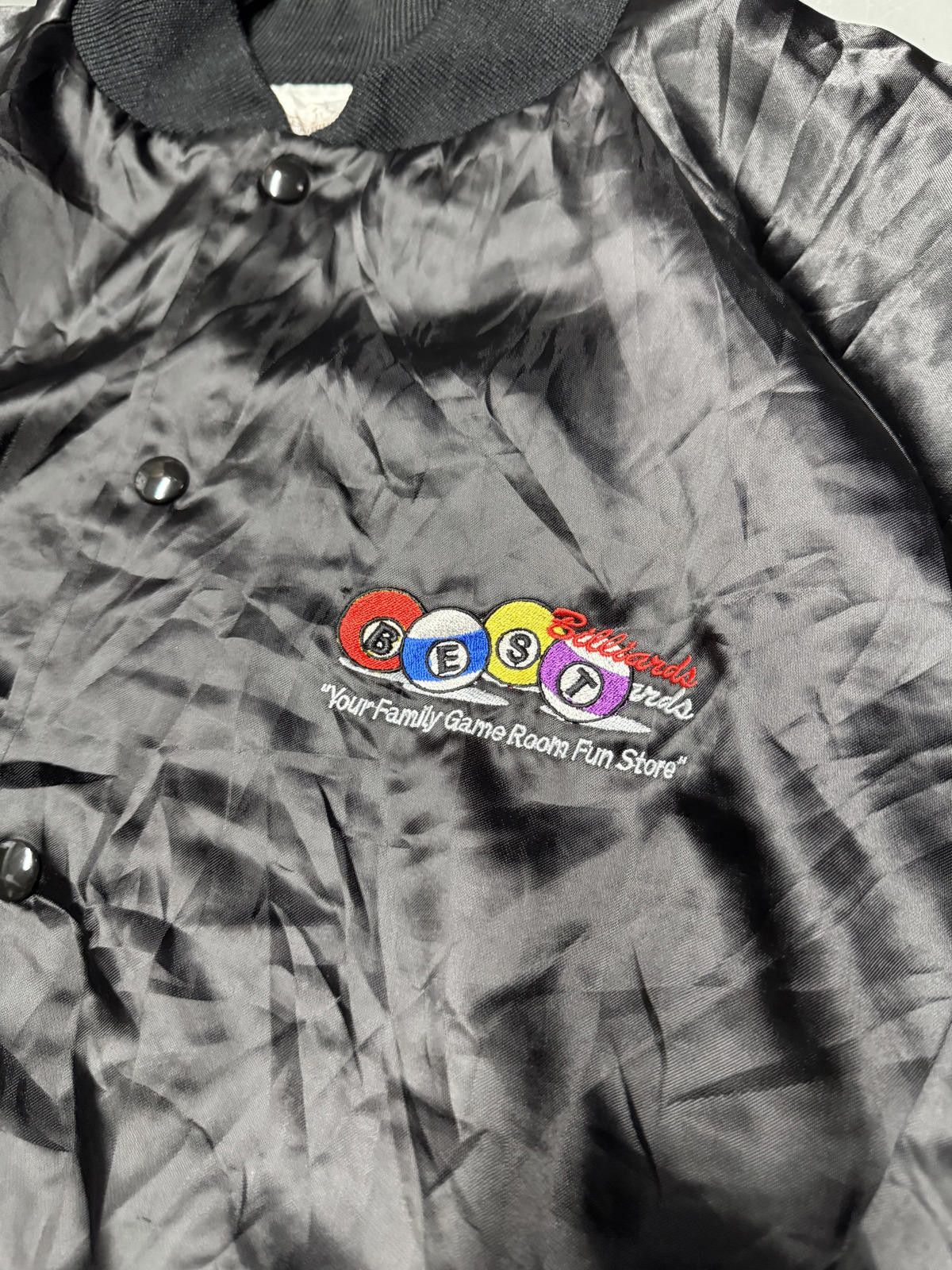 Unknown London Vintage Satin Bomber Jacket - XL, Black Size US XL / EU 56 / 4 - 3 Thumbnail