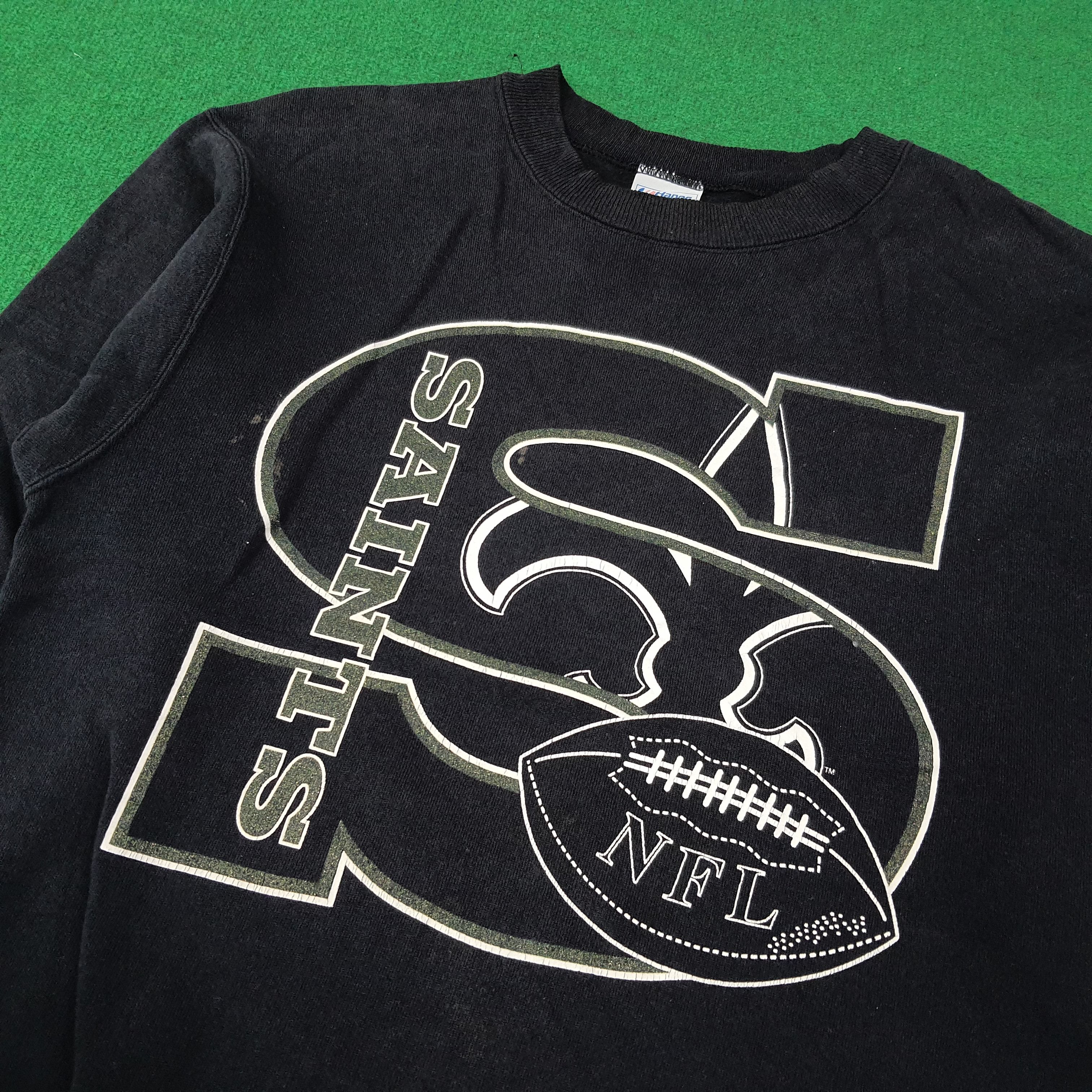 Hanes Vintage NFL New Orleans Saints Team Sweatshirt C264N2 Size US M / EU 48-50 / 2 - 2 Thumbnail