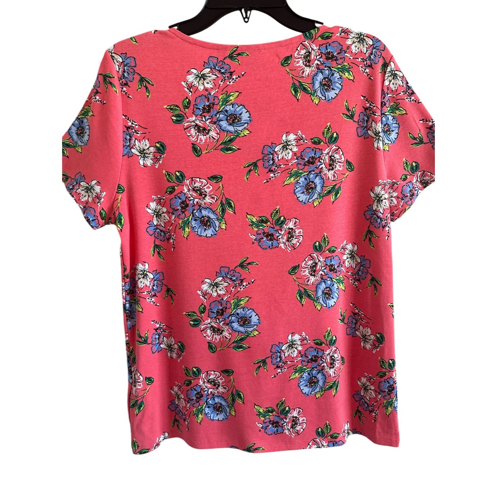 Other Rafaella Floral Short Sleeve Round Neck Cotton Blouse Top Size L / US 10 / IT 46 - 12 Thumbnail