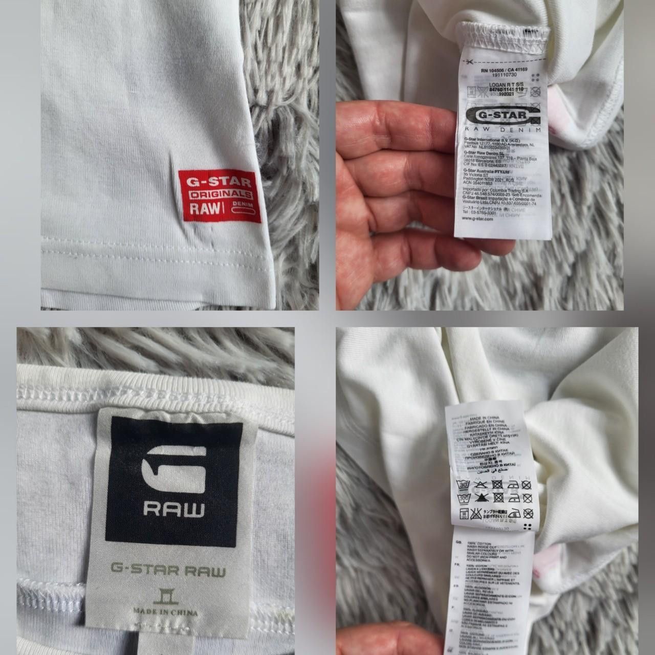 G-Star G-Star RAW Men's White T-shirt - Size L Size US L / EU 52-54 / 3 - 8 Thumbnail