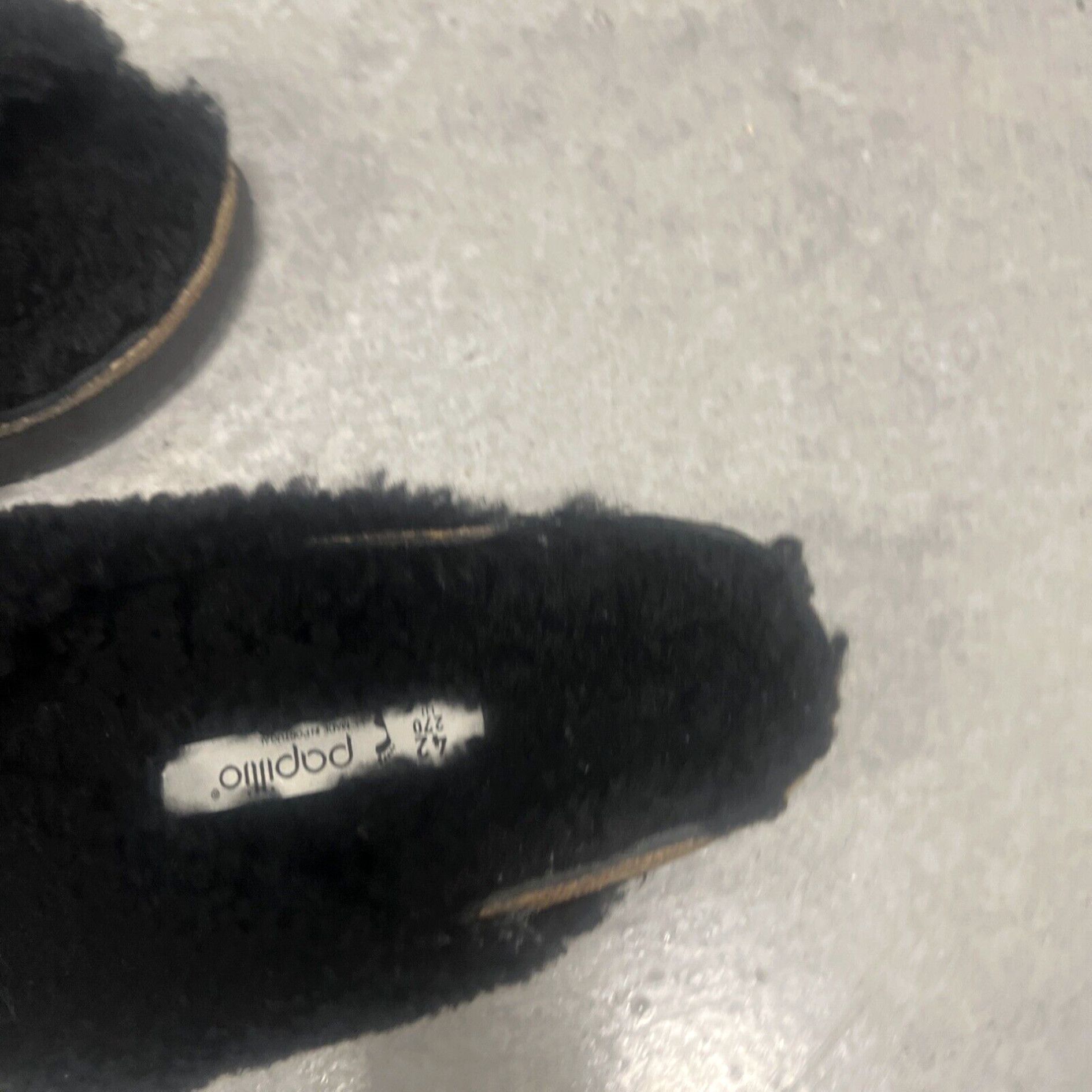 Birkenstock Birkenstock Papillio Daytona Genuine Shearling Fur Sandals Black SZ 42 Ladies 11 Size US 11 / IT 41 - 4 Thumbnail