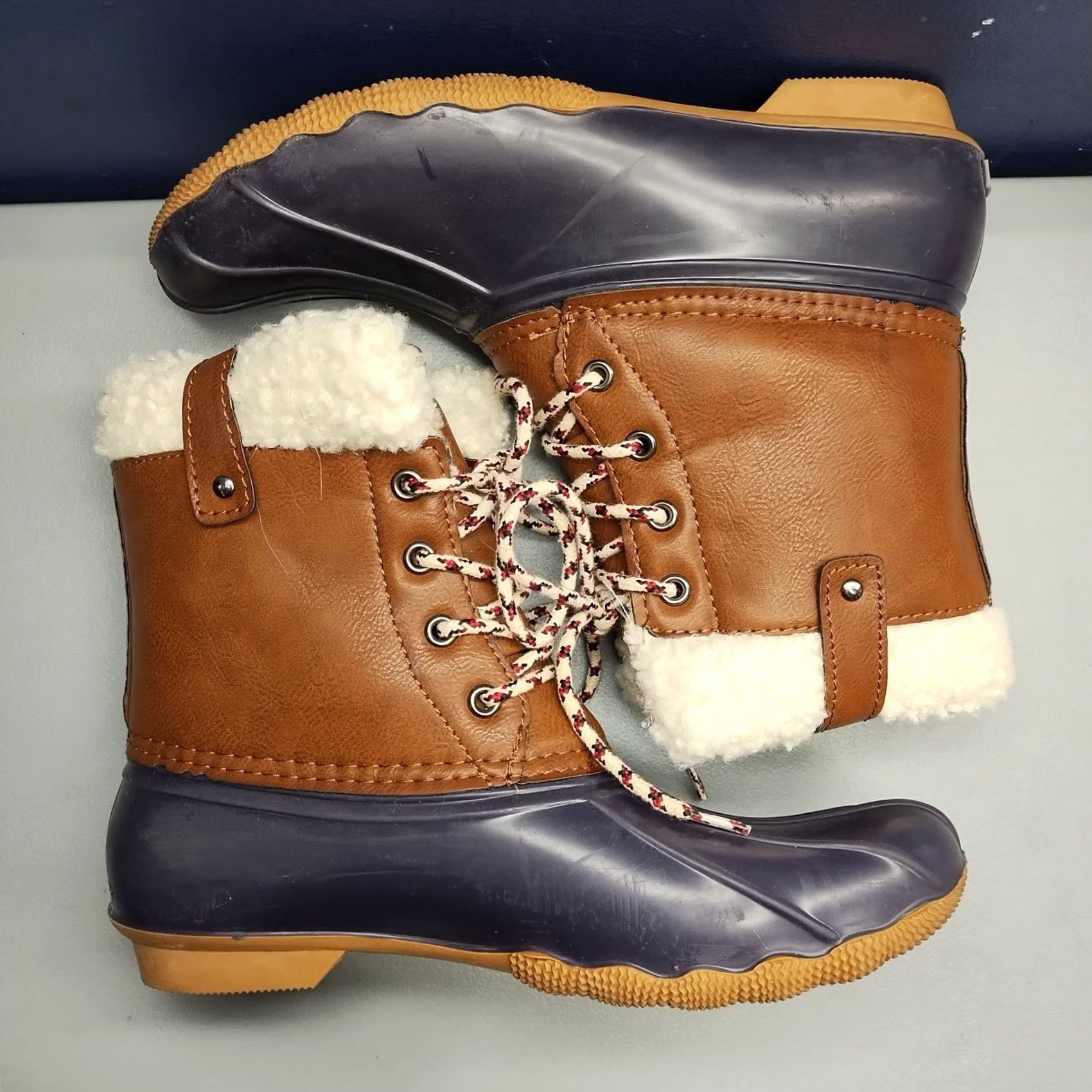 American Eagle Outfitters American Eagle Outfitters Duck Boots Womens US Size 7 Multi Waterproof Lace Up Casual Workwear Size US 7 / IT 37 - 4 Thumbnail