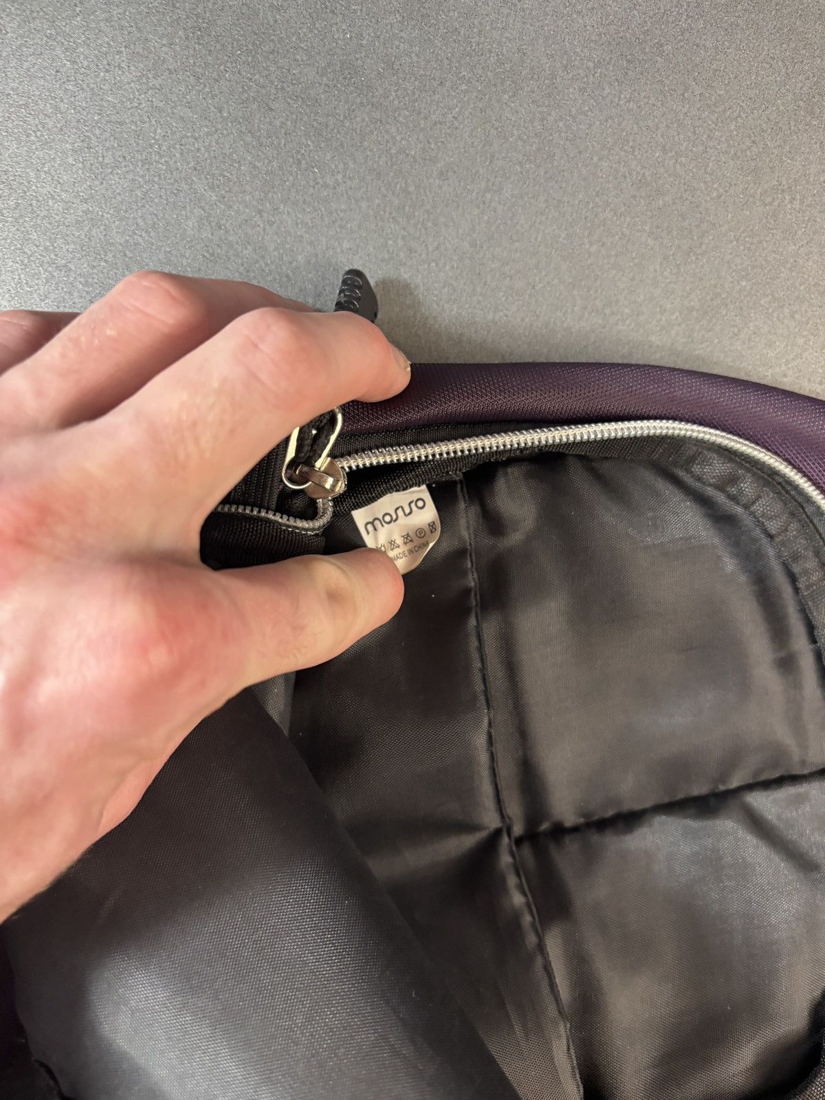 Vintage 2000s Vintage Nylon Crossbody Messenger Plum Purple Prada Size ONE SIZE - 11 Thumbnail