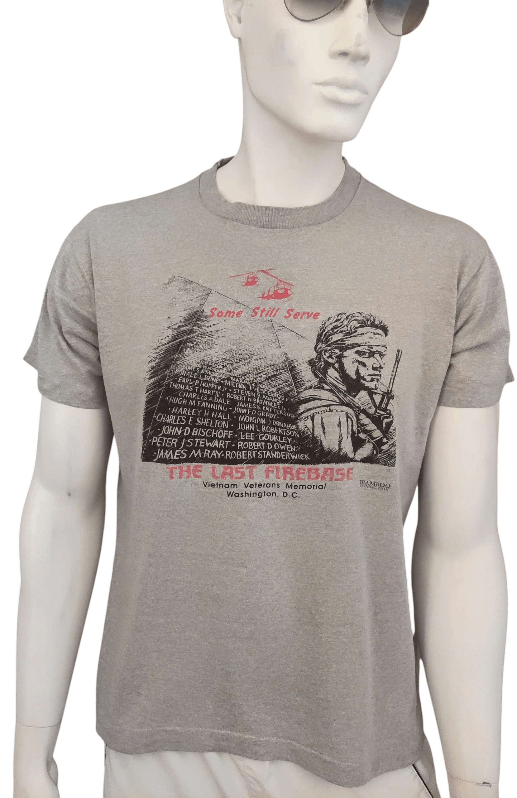 Vintage Vietnam Veterans Memorial T Shirt Vintage 80s Single Stitch Size US XL / EU 56 / 4 - 5 Thumbnail