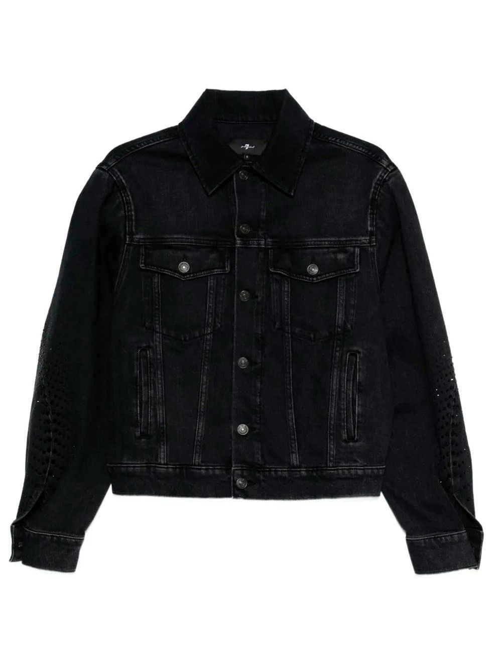 7 For All Mankind `Twisted Jacket Thunder Storm With Crystals` Jacket Size S / US 4 / IT 40 - 1 Thumbnail