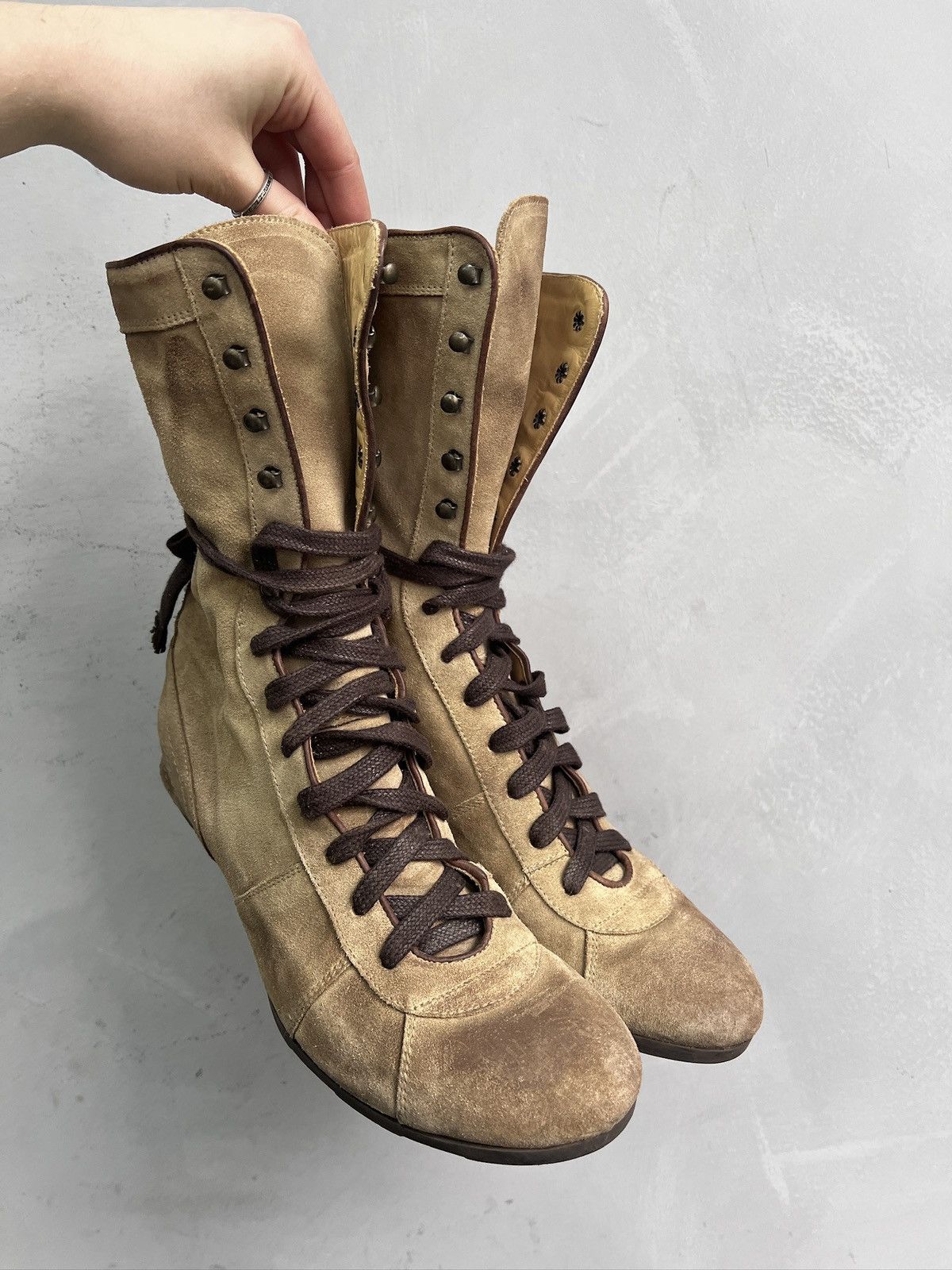 If Six Was Nine Archive 2000s maison margiela style leather boots replica Size US 8 / EU 41 - 2 Thumbnail