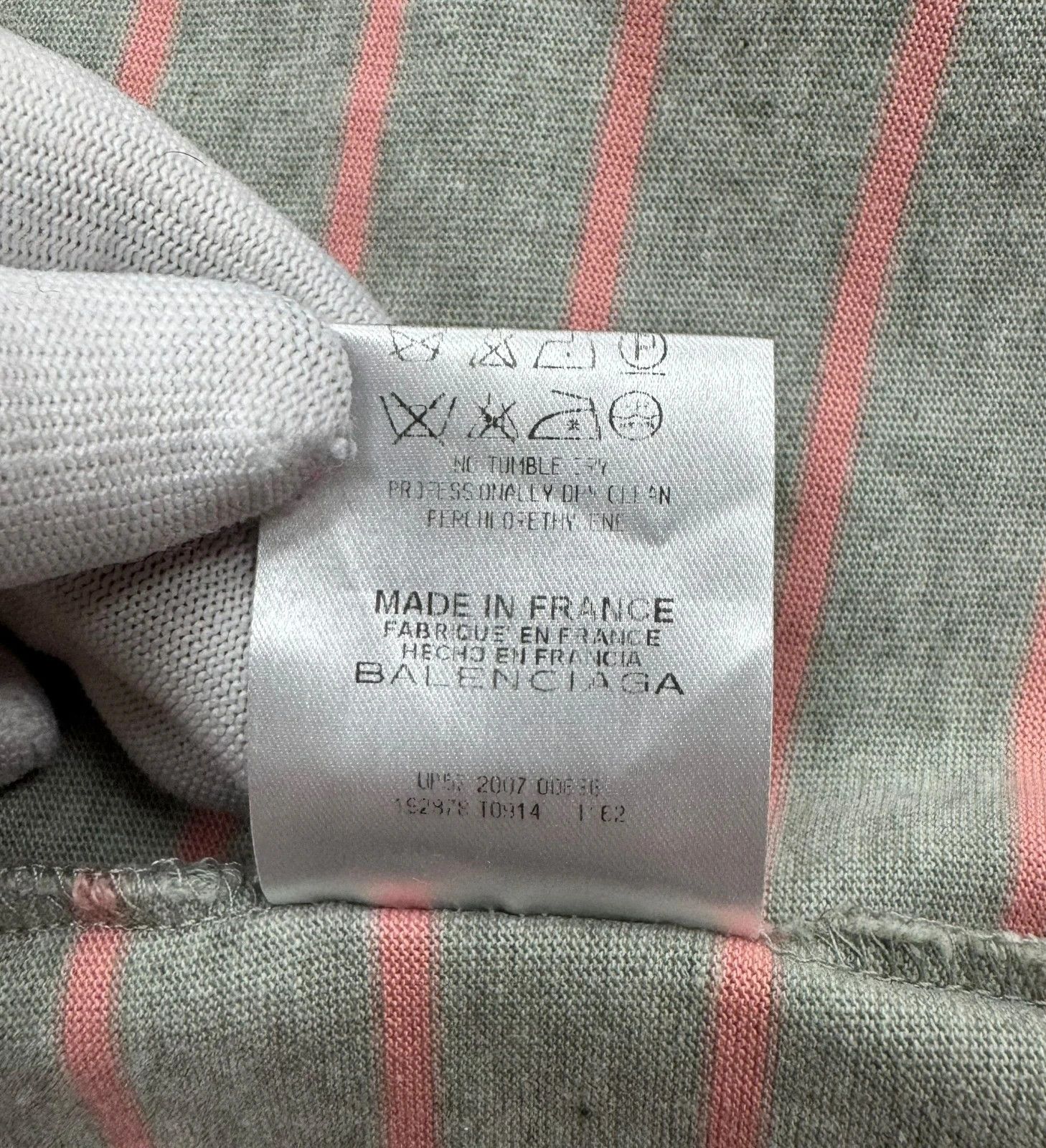 Balenciaga Balenciaga Paris Collared Striped Jumper size L Size L / US 10 / IT 46 - 13 Thumbnail