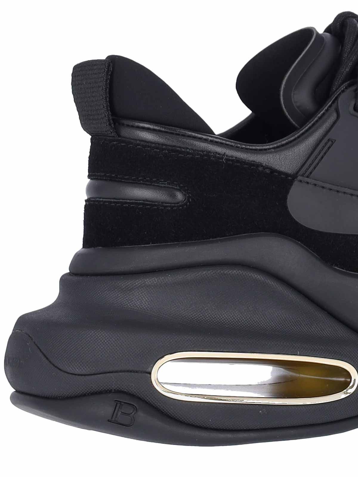 Balmain o1s1wg110425 B-Bold Low-Top Sneakers in Black Size US 9 / EU 42 - 4 Thumbnail