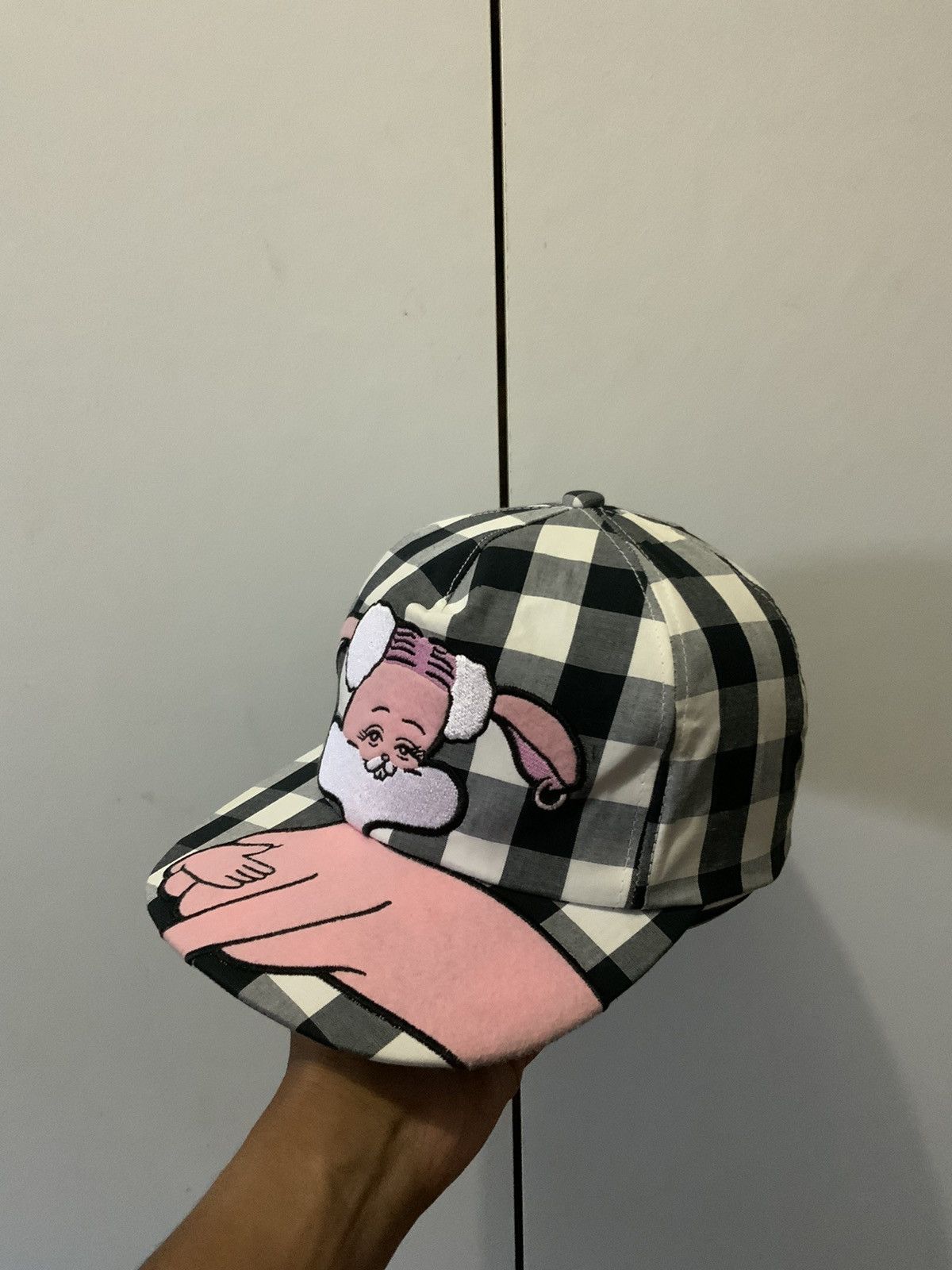 Punyus Cartoon Big Logo Striped Hat