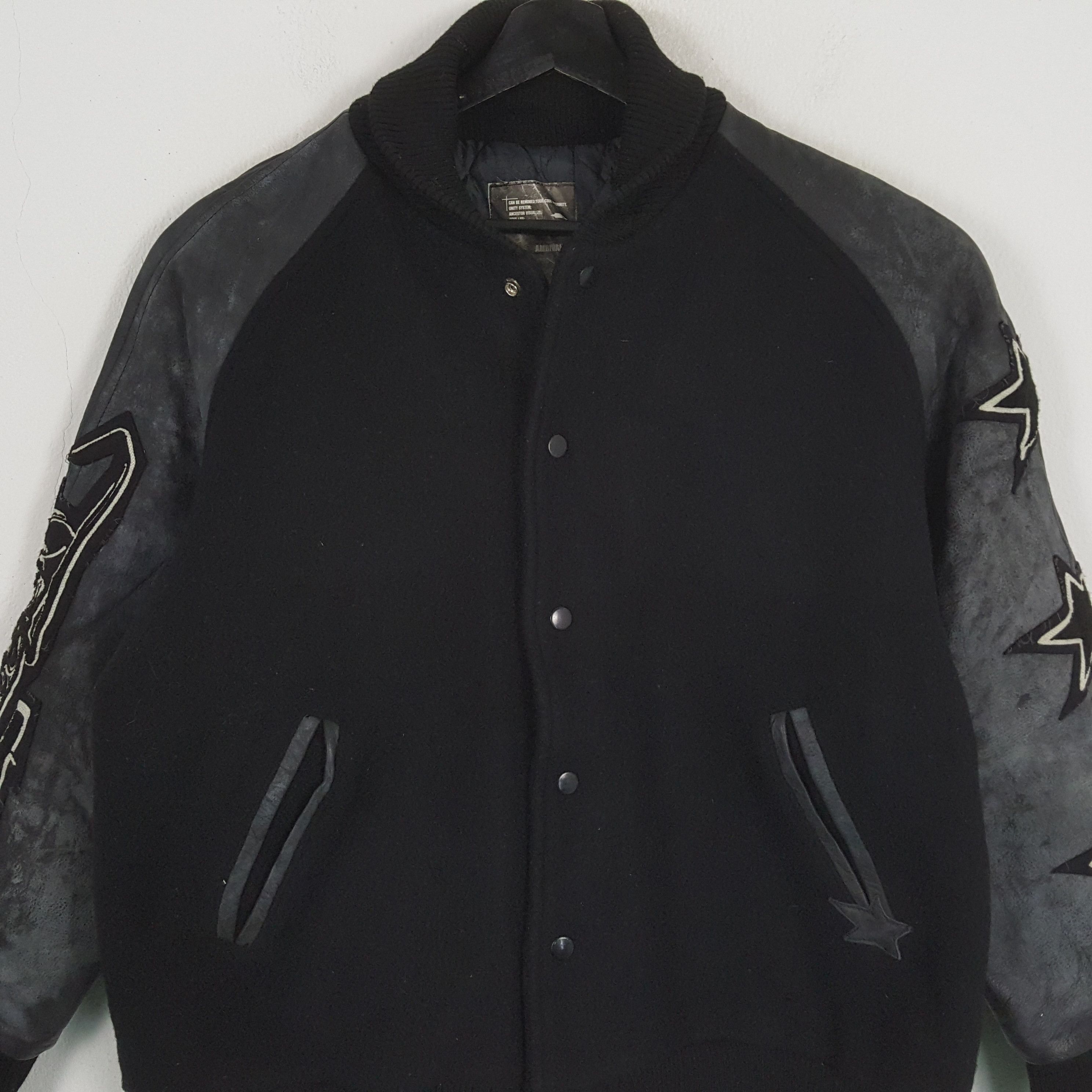 Japanese Brand × Vintage AMBIVALENT Custom If Six Was Nine Art Varsity Jacket Size US L / EU 52-54 / 3 - 4 Thumbnail
