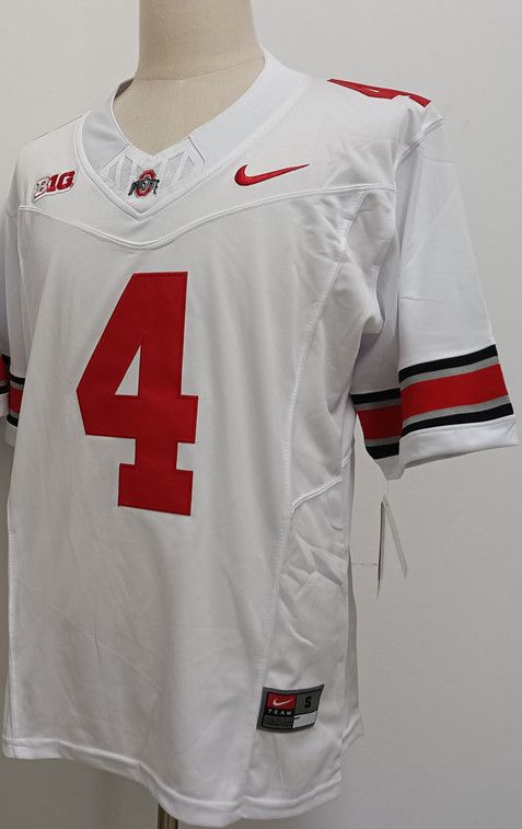 Other Men's Ohio State Buckeyes #4 Jeremiah Smith White Jersey Size US S / EU 44-46 / 1 - 2 Thumbnail