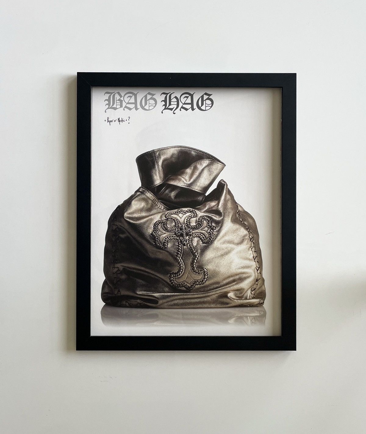 Chrome Hearts × Vintage Chrome Hearts handbag photo Poster framed 9x11 Size ONE SIZE - 1 Thumbnail