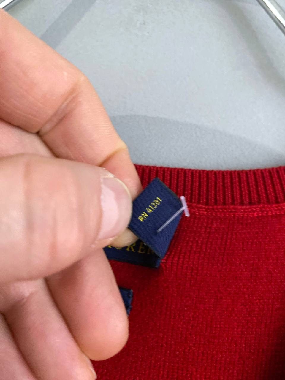 Polo Ralph Lauren Polo Ralph Lauren Men's V-Neck Red Knit Jumper Sweater, XL Size US XL / EU 56 / 4 - 15 Thumbnail