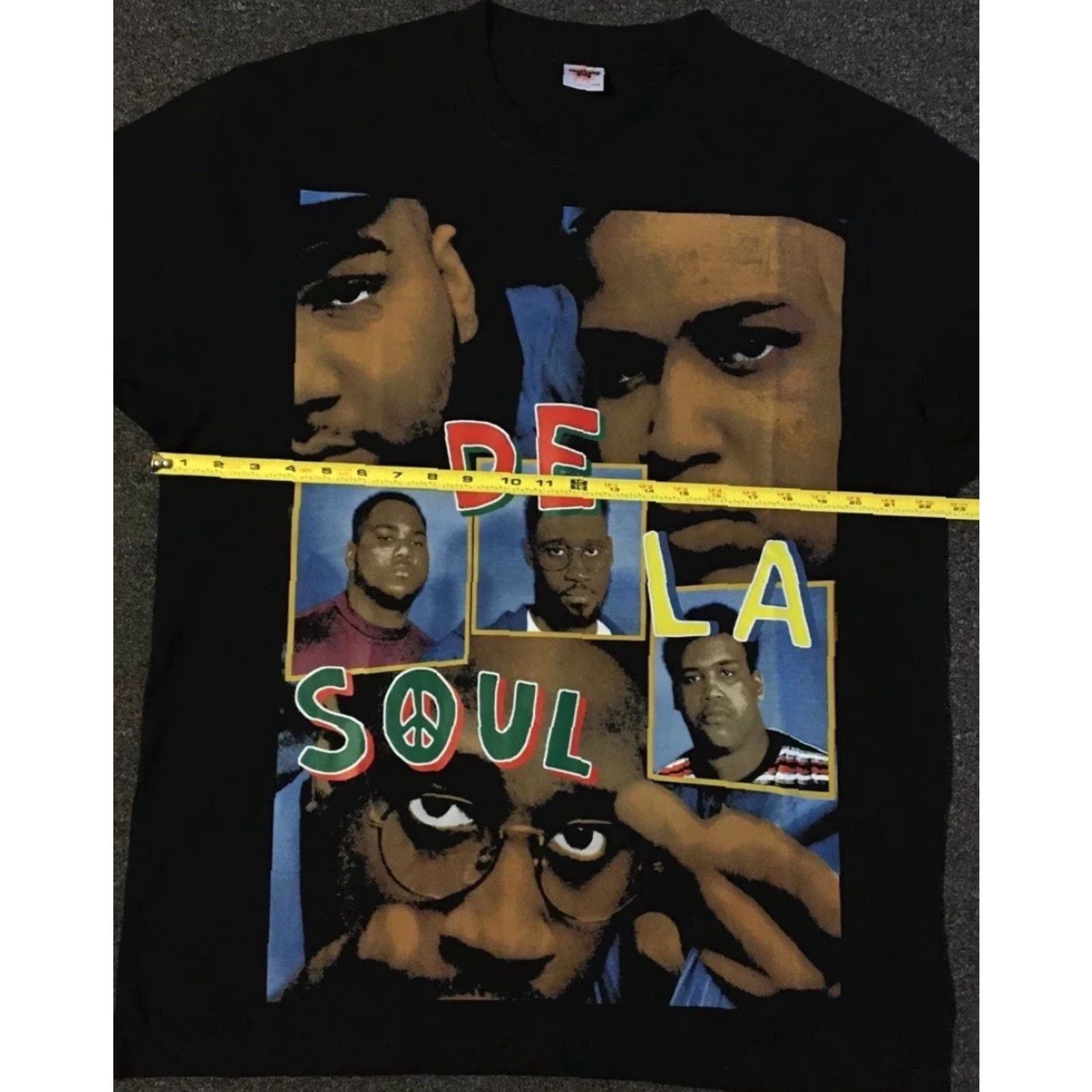Vintage Nostalgtees De La Soul Modern Boot All Over Print Shirt XL Black Hip Hop Tee Concert 2pac 80s 90s Rap Tee Men Mens Size US XL / EU 56 / 4 - 7 Thumbnail