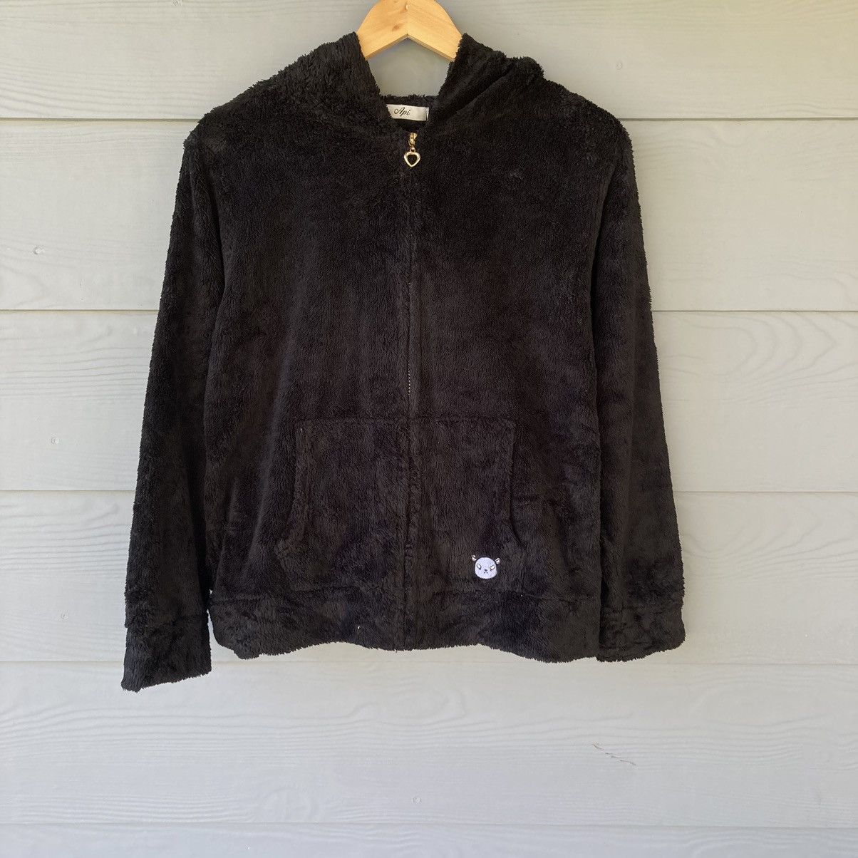 Vintage Vintage Api Black Fleece Sweater Size M / US 6-8 / IT 42-44 - 1 Thumbnail