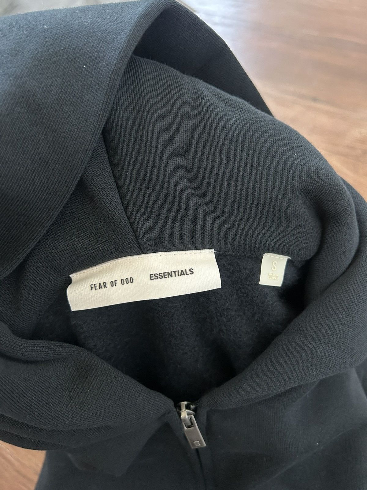 Fear of God Authentic Fear of God Essentials Jet Black Hoodie SS25 Sz S Size US S / EU 44-46 / 1 - 2 Thumbnail