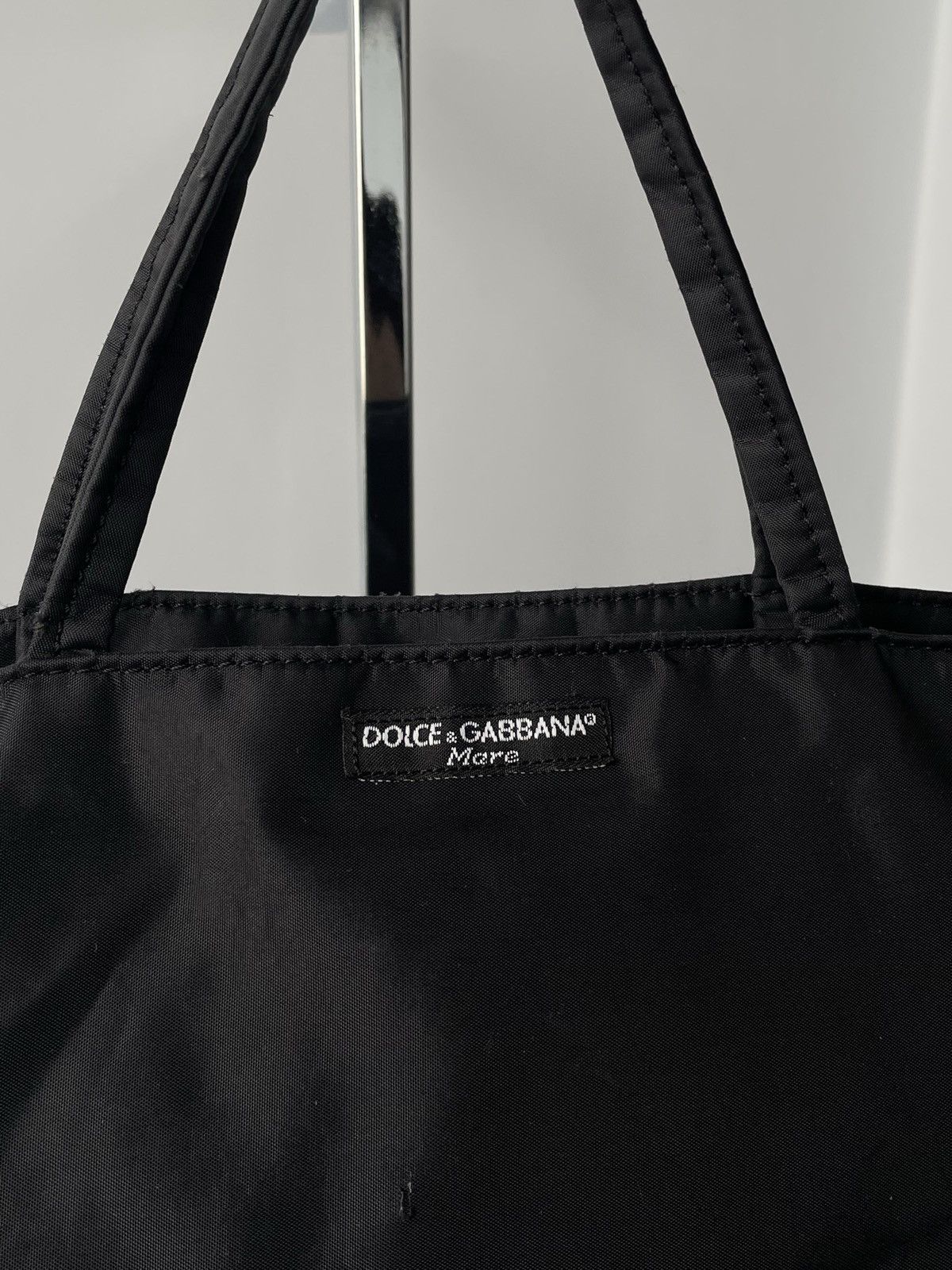 Dolce & Gabbana Dolce&Gabbana Vintage Y2k Black Nylon Leopard Hand Bag Size ONE SIZE - 10 Thumbnail
