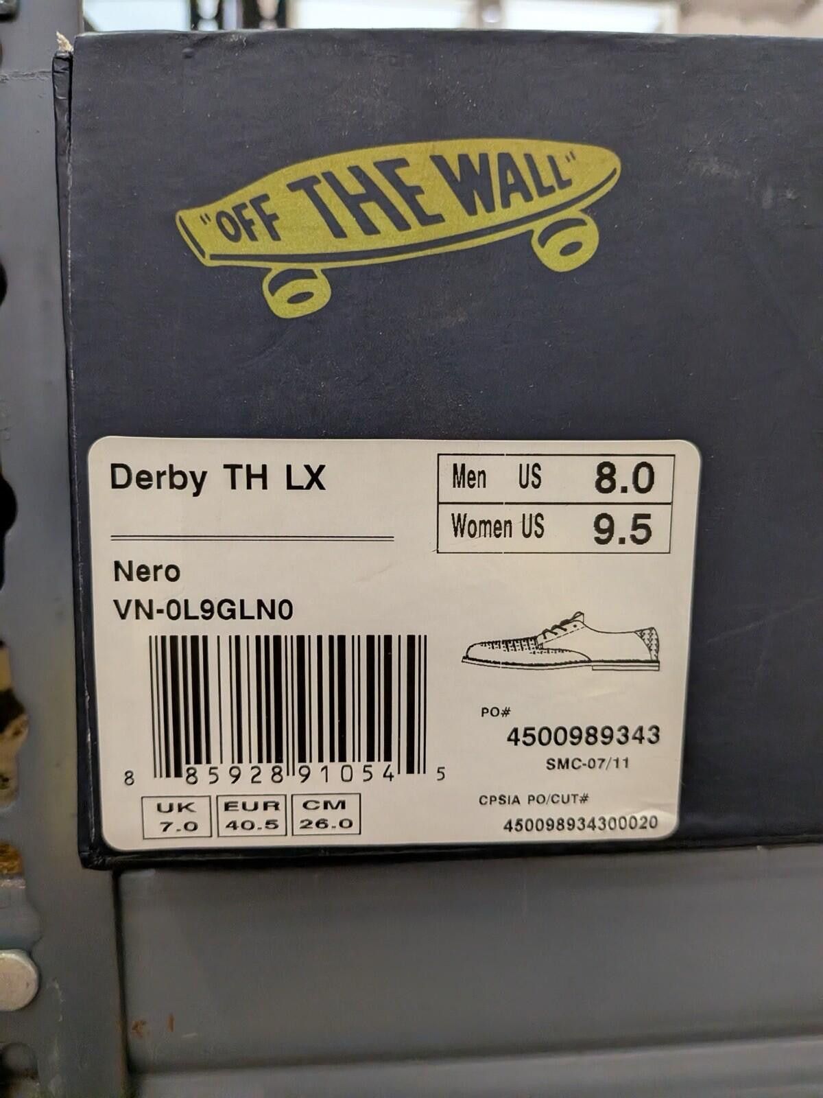 Vans VANS DERBY TH LX Taka Hayashi Nero VN-0L9GLN0 US8 Size US 8 / EU 41 - 7 Thumbnail