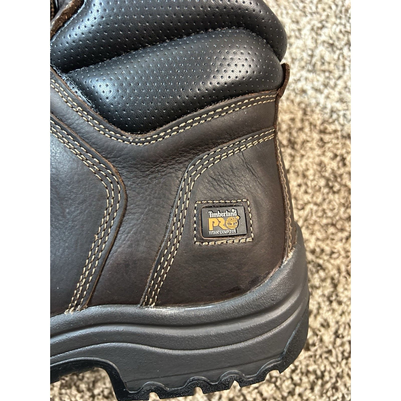 Timberland Timberland Pro Titan 6" Safety Toe Mens 14 Wide leather Boot Size US 14 / EU 47 - 4 Thumbnail