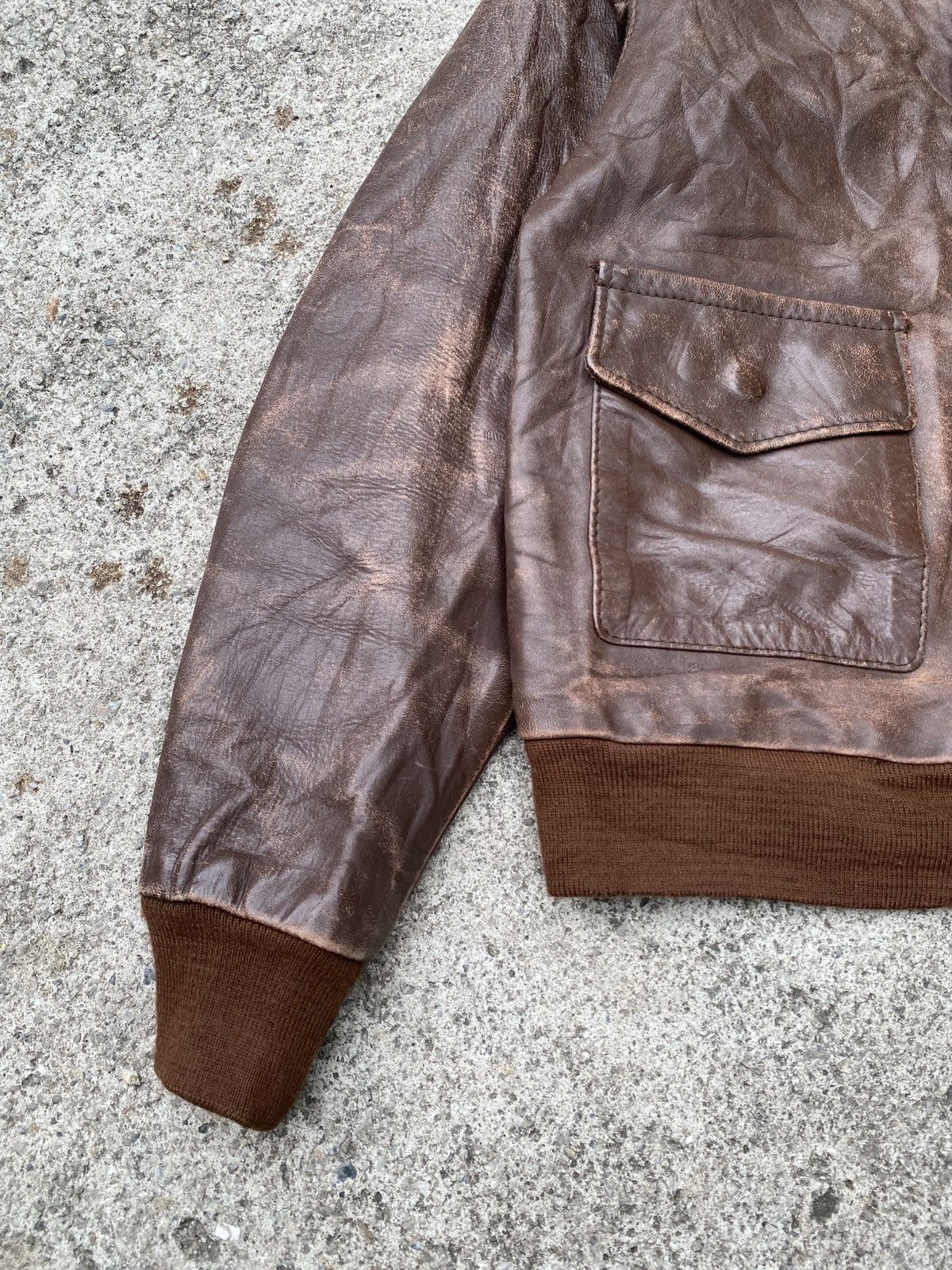 Aero Leathers 1970s Type A2 Aero Leather Us Army Patina Design Jacket Size US S / EU 44-46 / 1 - 7 Thumbnail