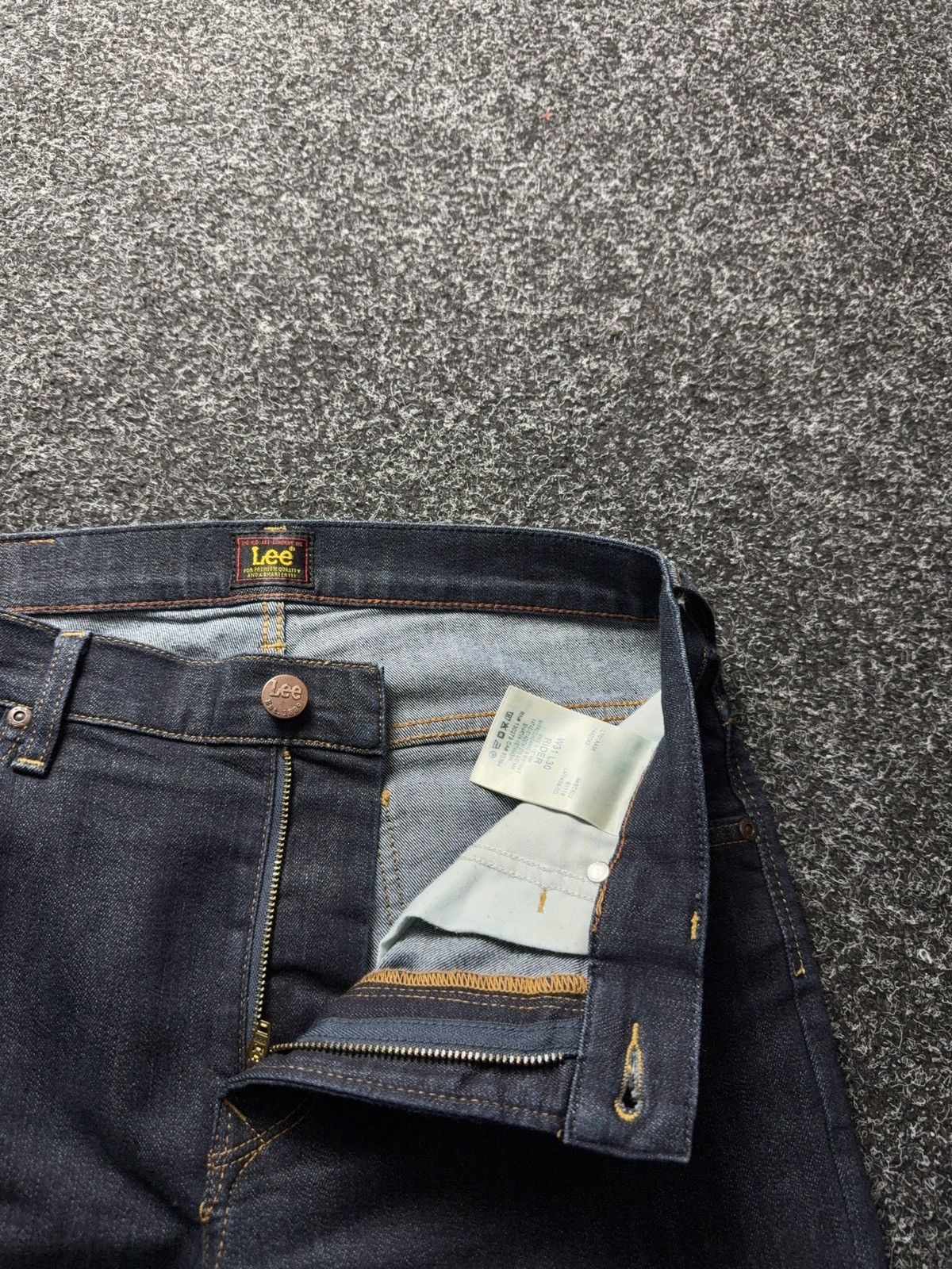 Lee 00s Y2K Western Lee Rider Skinny Fit Jeans Dark Wash Size US 30 / EU 46 - 8 Thumbnail