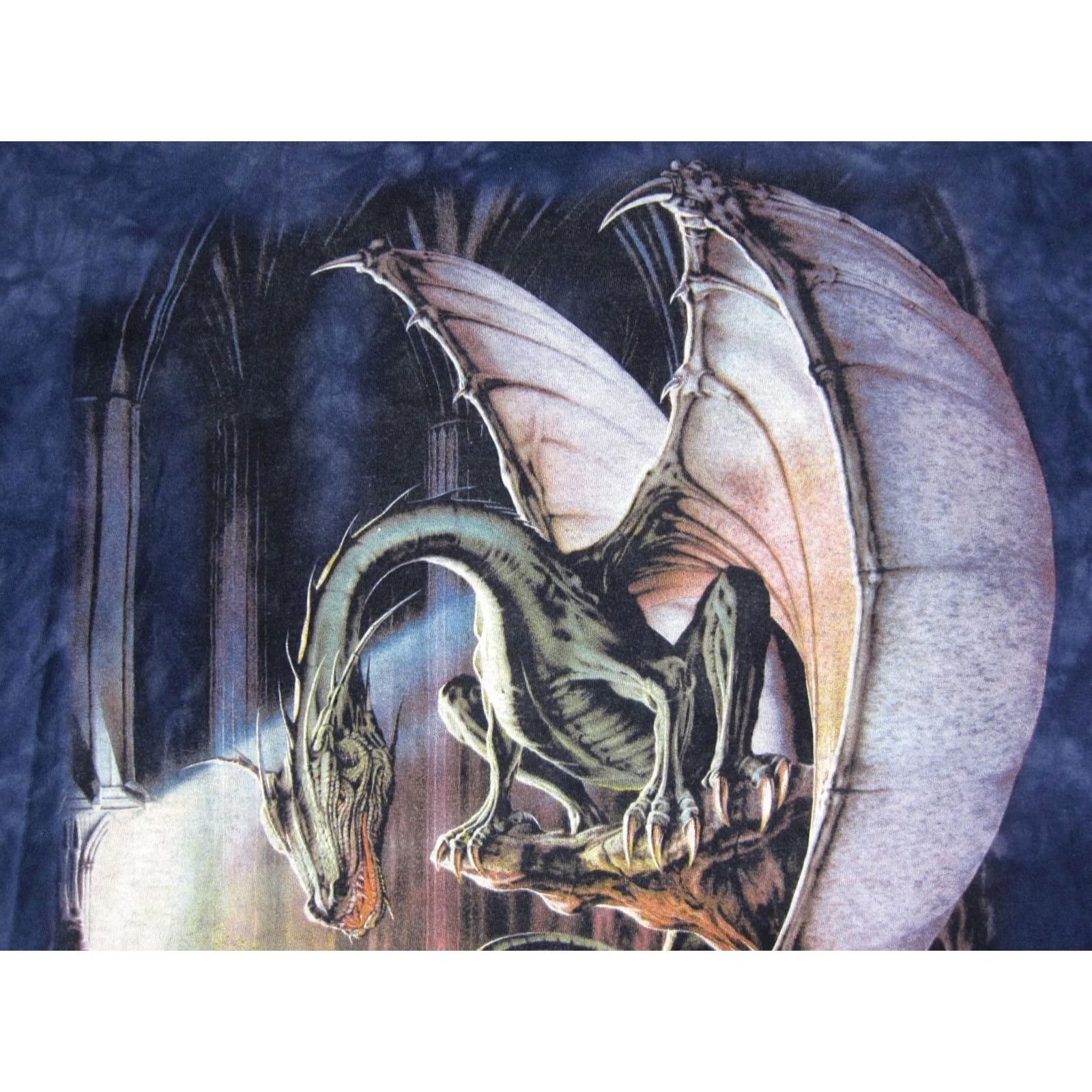 The Mountain Vintage The Mountain Shirt 2XL XXL Blue Wizard Dragon Merlin Excalibur Y2K Mens Size US XXL / EU 58 / 5 - 3 Thumbnail