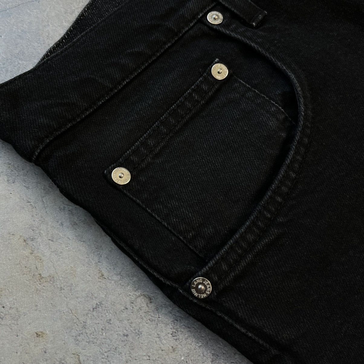 Helmut Lang HELMUT LANG MASK HI STRAIGHT BLACK JEANS Size US 35 - 5 Thumbnail